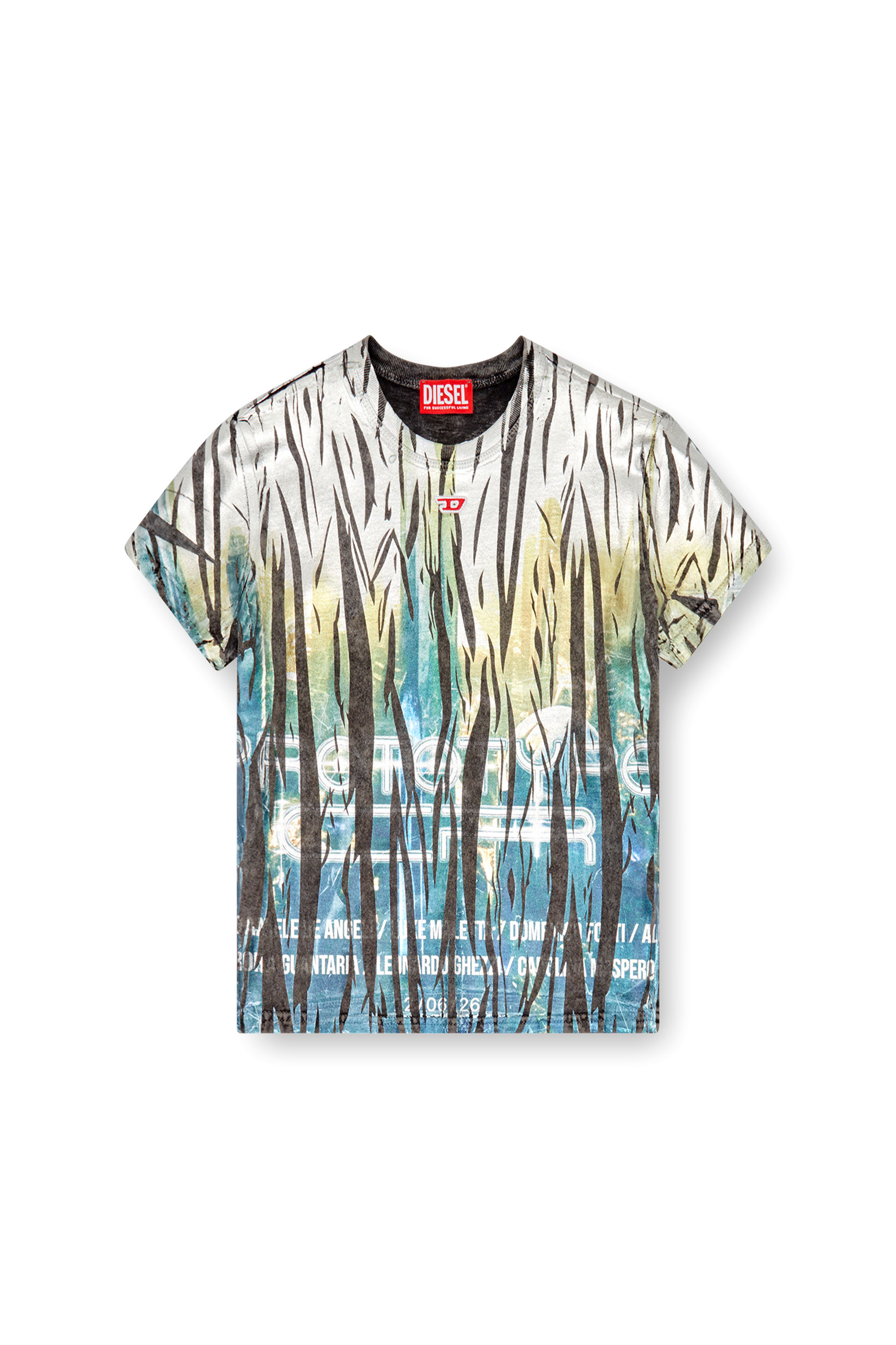 【タグ付き】DIESEL T-REG- NEW-D-FOIL T-SHIRT DIESEL® Metallic Oval D Logo T-Shirt | Nordstrom