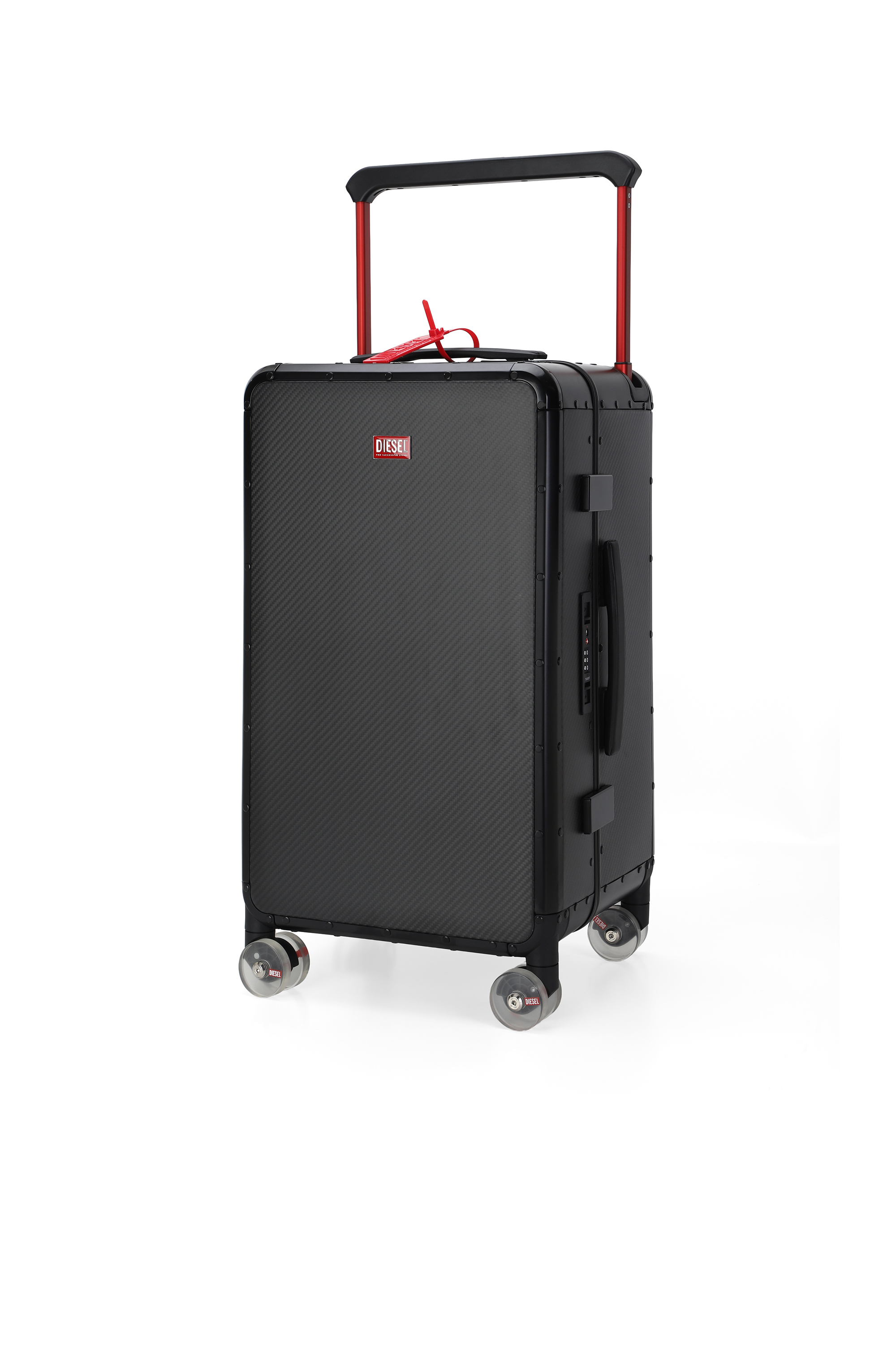 Diesel - DIESEL CARBON FIBER TROLLEY-BLACK- DSL00, Valise en fibre de carbone taille M Mixte in Noir - 5