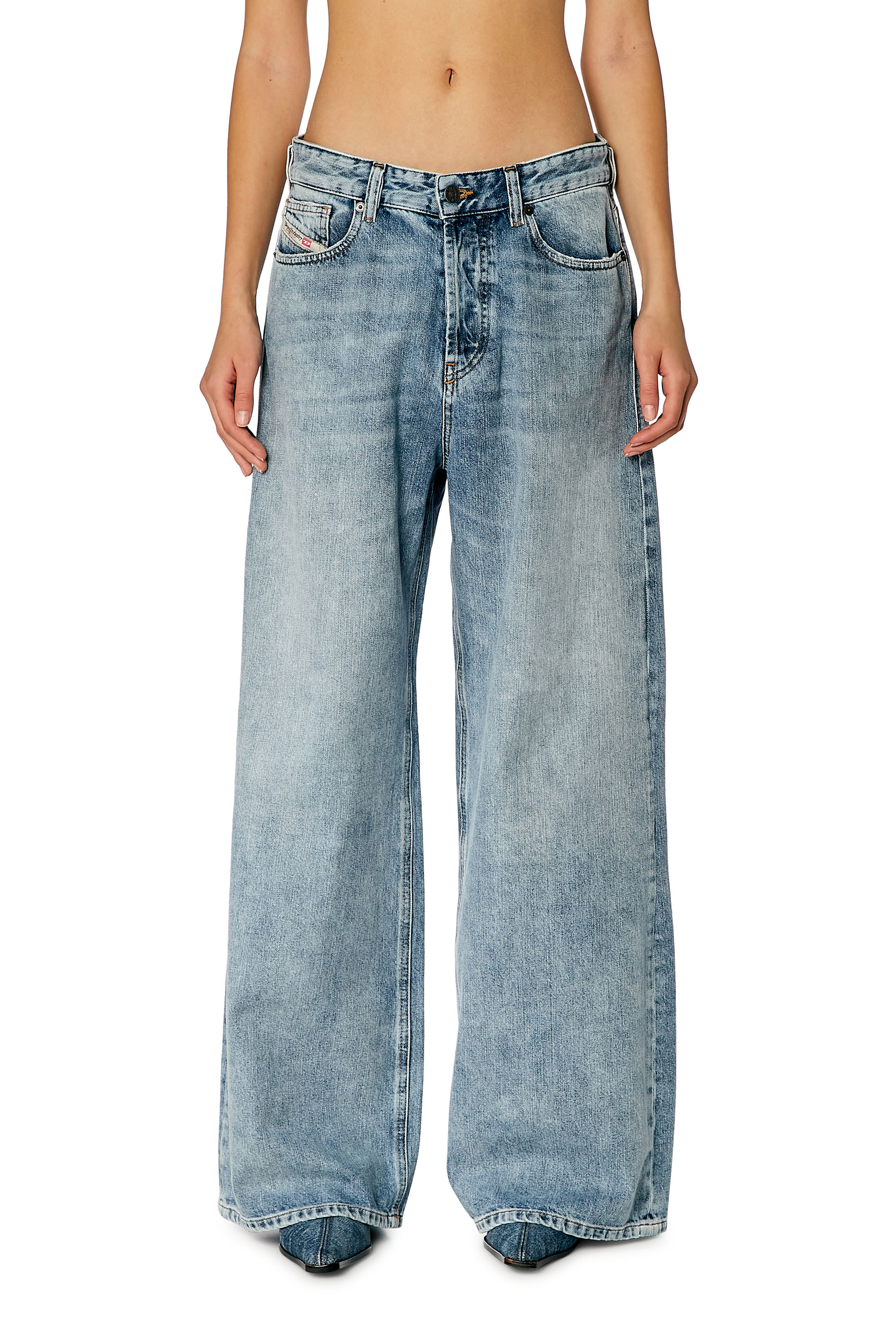Diesel - Relaxed Jeans 1996 D-Sire 09H57 Mujer, Azul Claro - 1