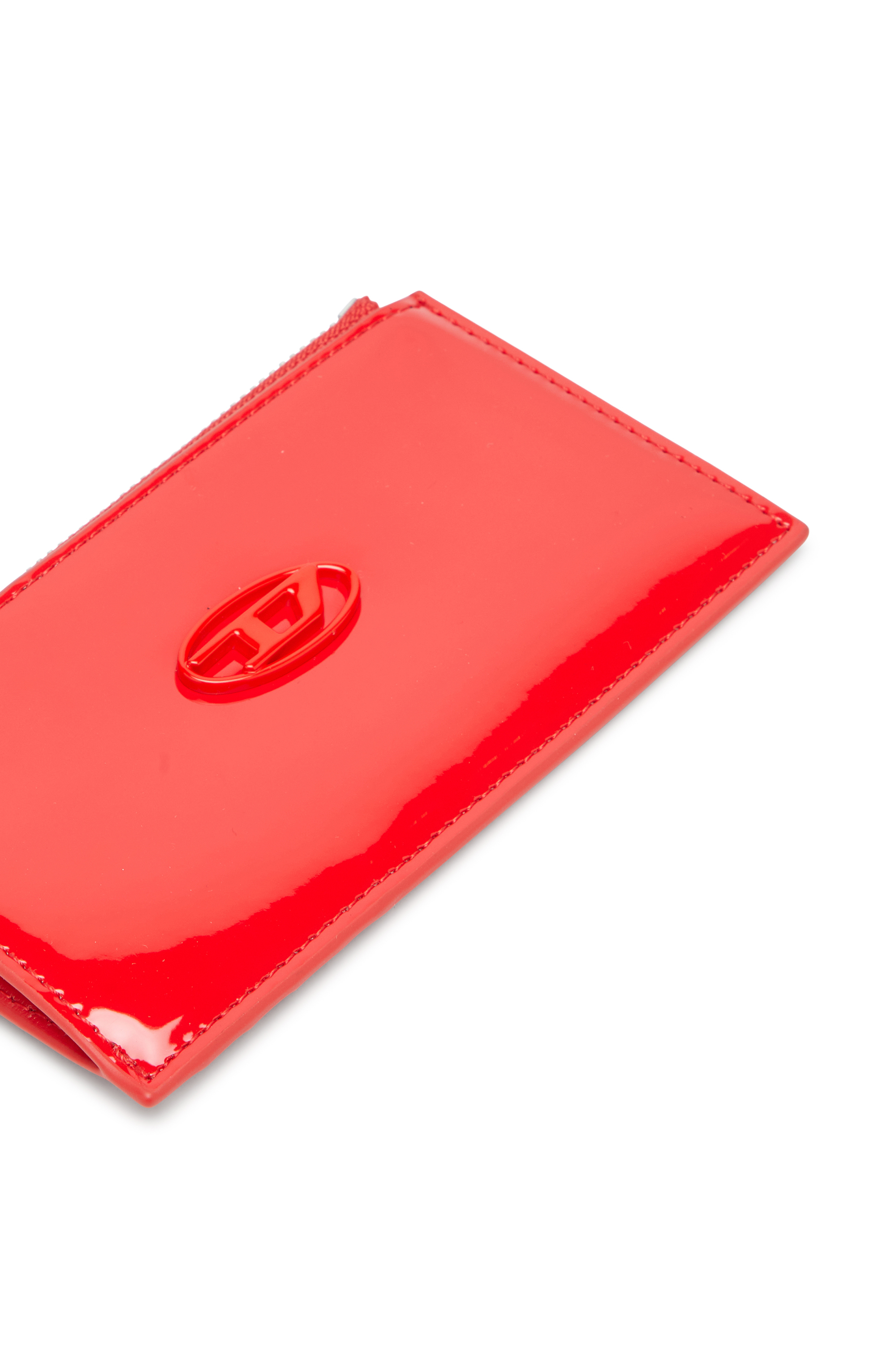 Diesel - PLAY CARD HOLDER III, Female's Card holder with glossy finish in Red - 4