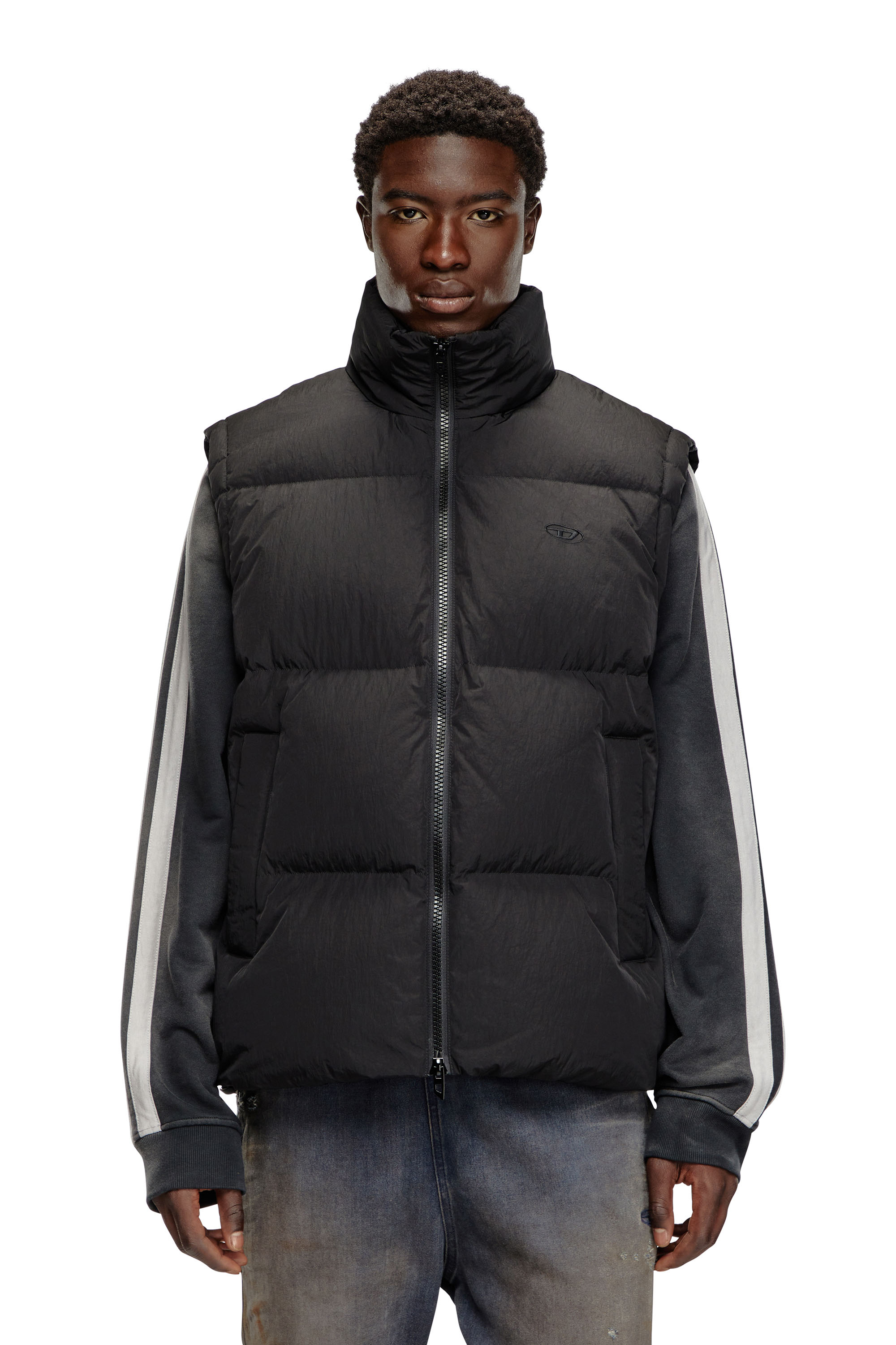 【maro】ERL check padded downvest ERL - Padded technical vest ERL