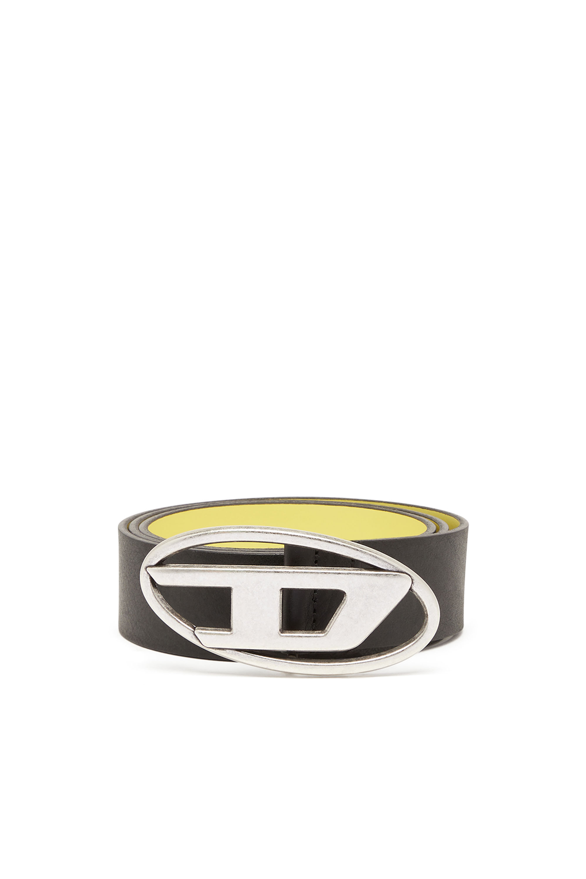 Men's Reversible leather belt D logo buckle | Diesel B-1DR REV