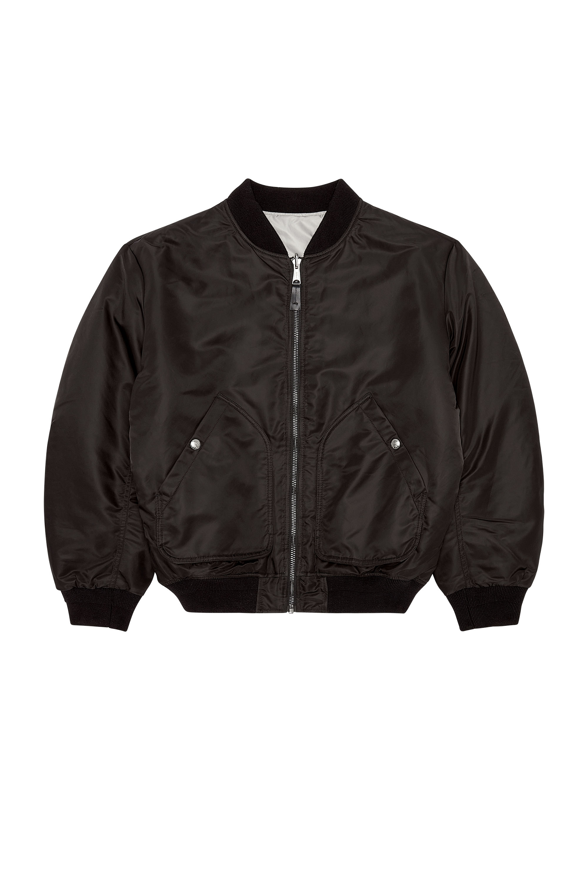 Diesel - J-MATTAN, Man's Bomber in padded nylon in Black - 2