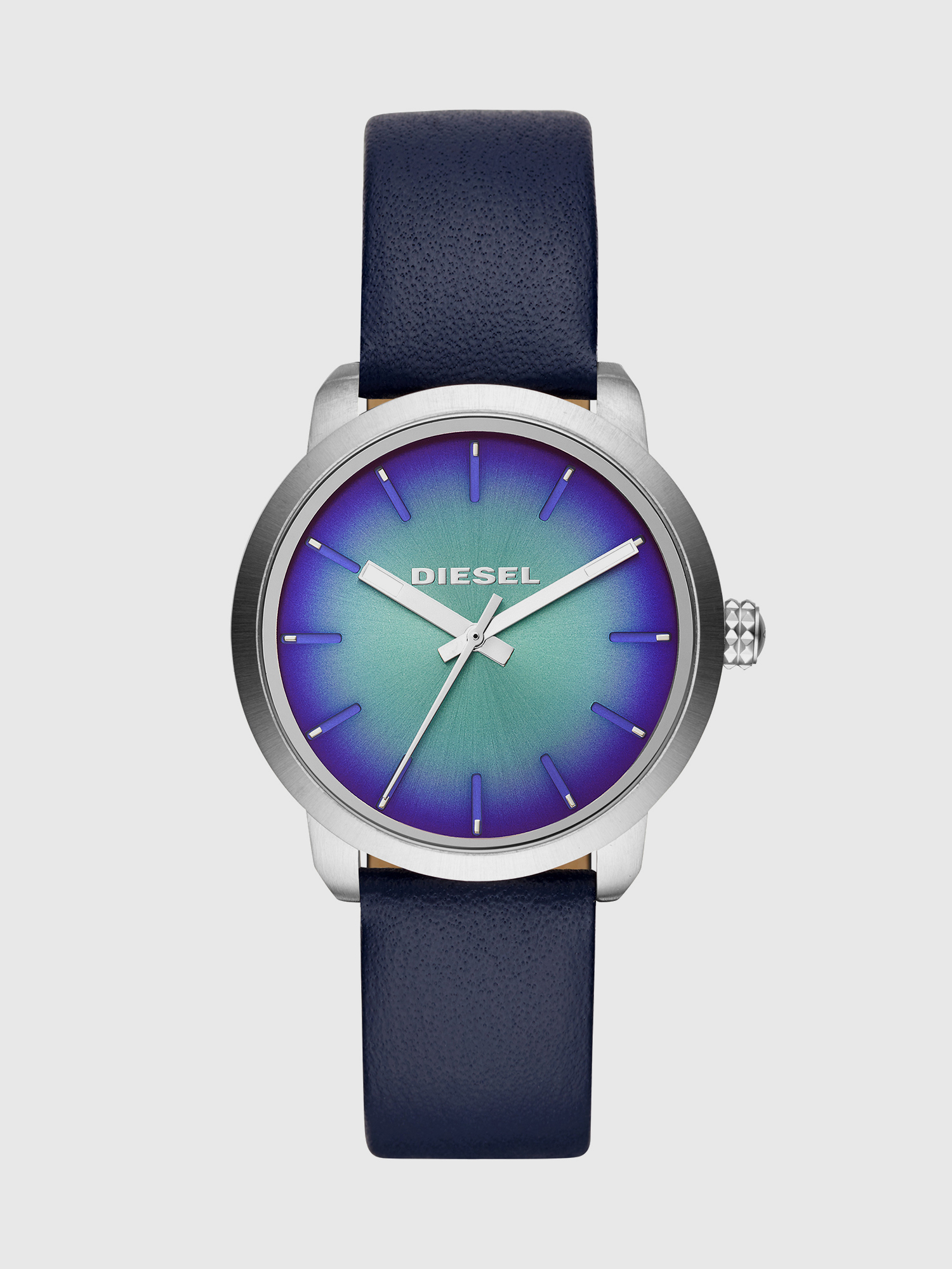Flare Degrade blue watch with silver-tone case, 37 mm