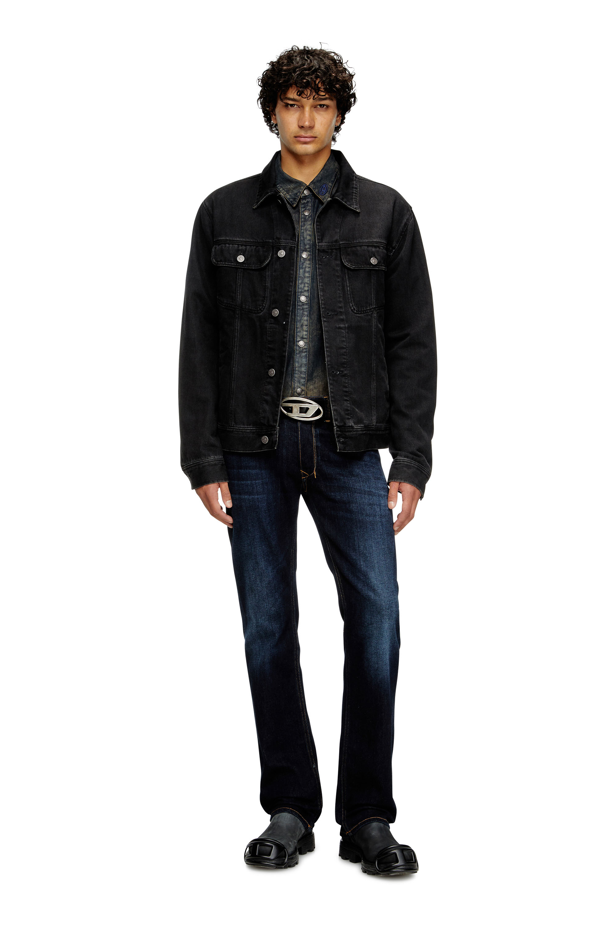 Diesel - Man's Regular Jeans 1985 Larkee 009ZS, Dark Blue - 1