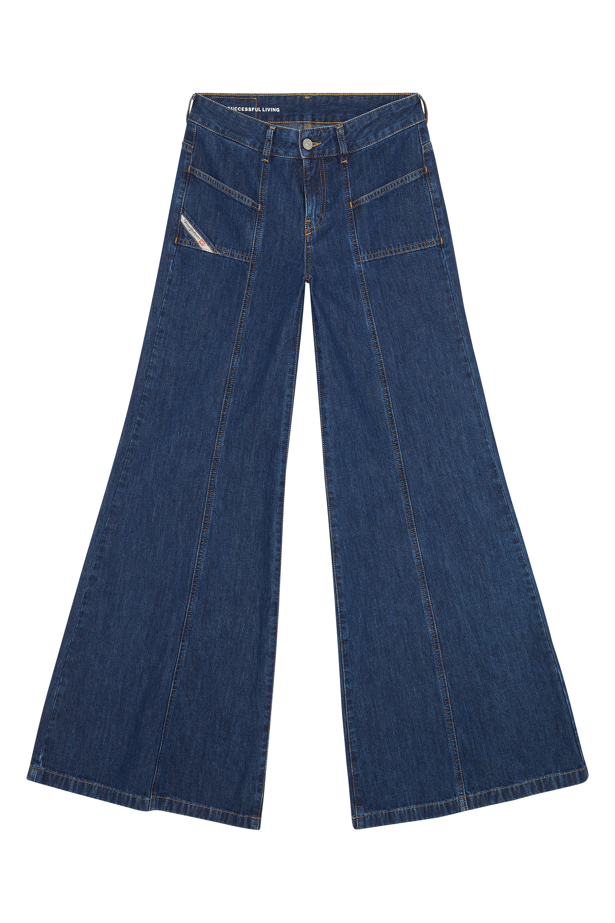 Diesel - Flare Jeans D-Akii 09H99 Mujer, Azul Oscuro - 4