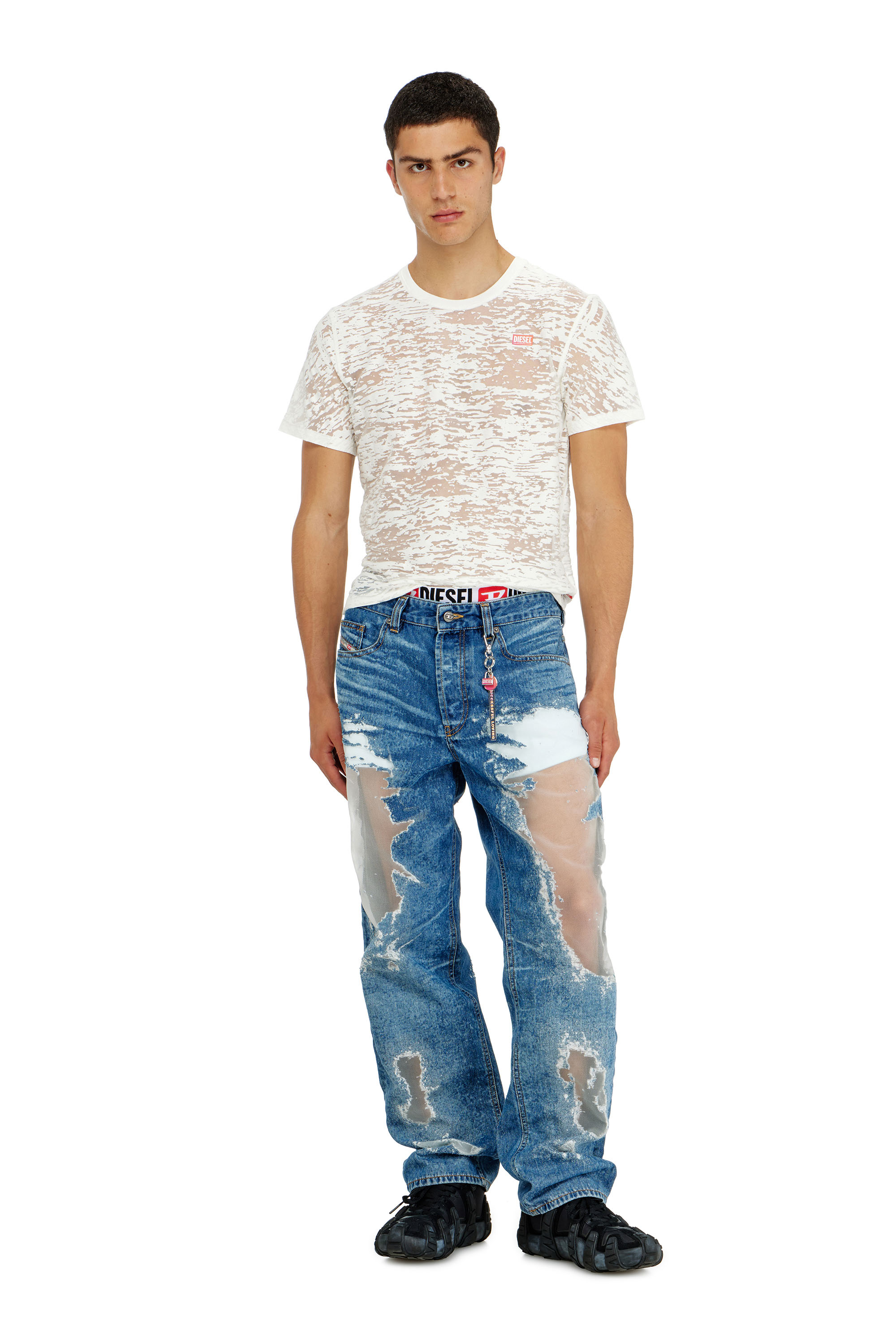 Diesel - Regular Jeans 2024 D-Macs 068ZH Homme, Bleu moyen - Image 1