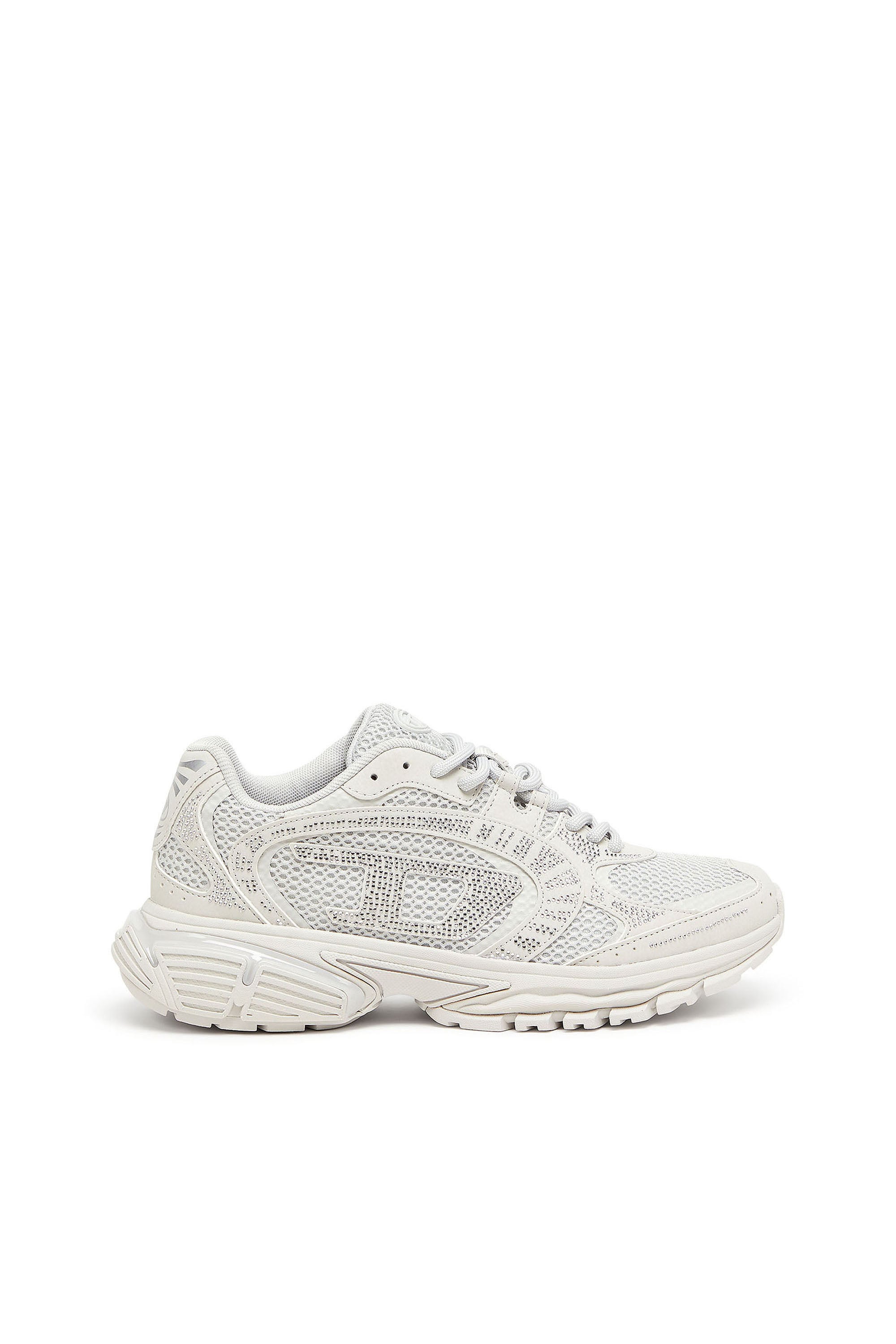 Diesel - S-PRO-V-DENSE LOW W, Female's S-Pro-V-Dense - Mesh sneakers with crystals in White - 1