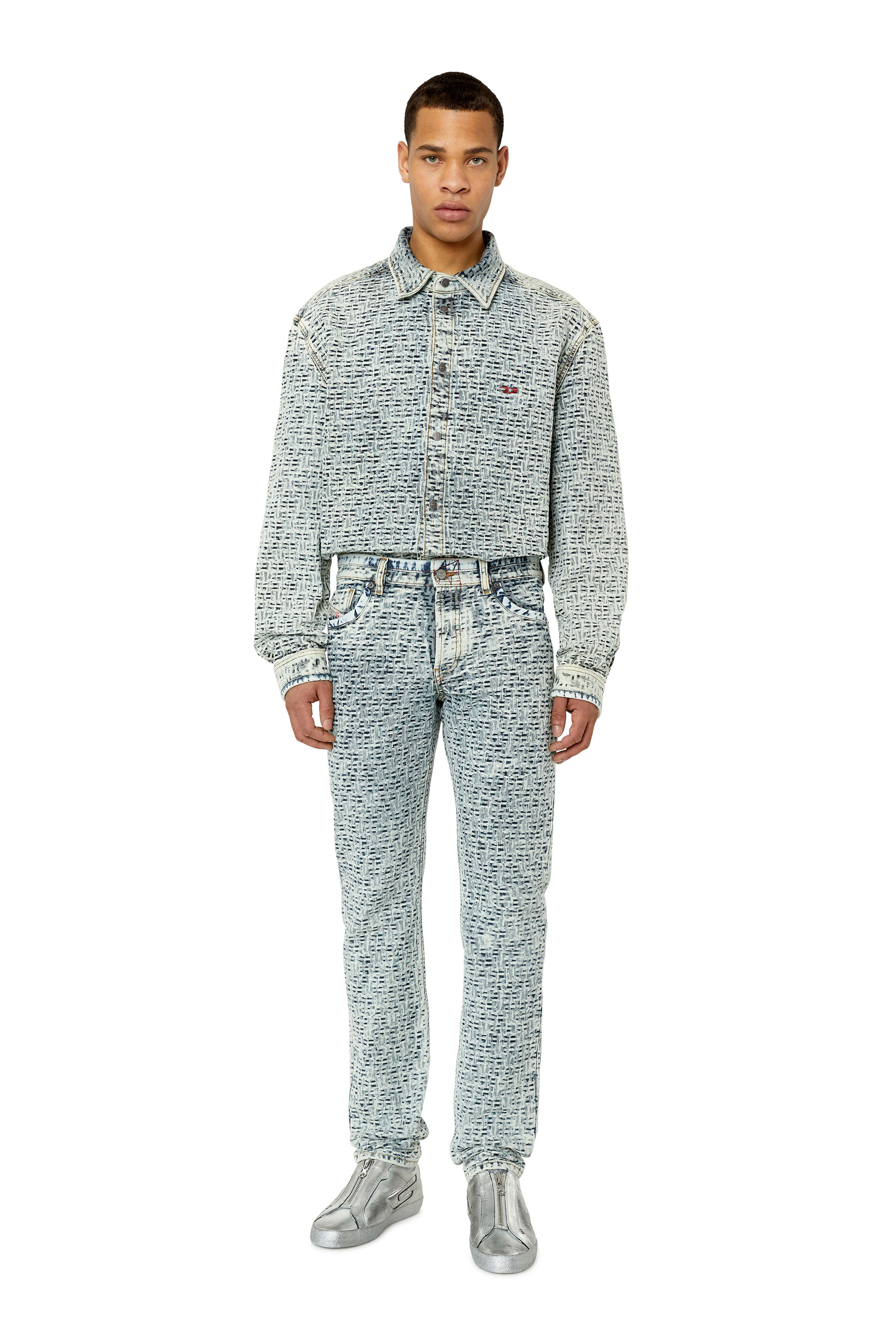 Diesel - Straight Jeans 1995 D-Sark 0EMAA, Male's Straight Jeans - 1995 D-Sark in Light Blue - 1