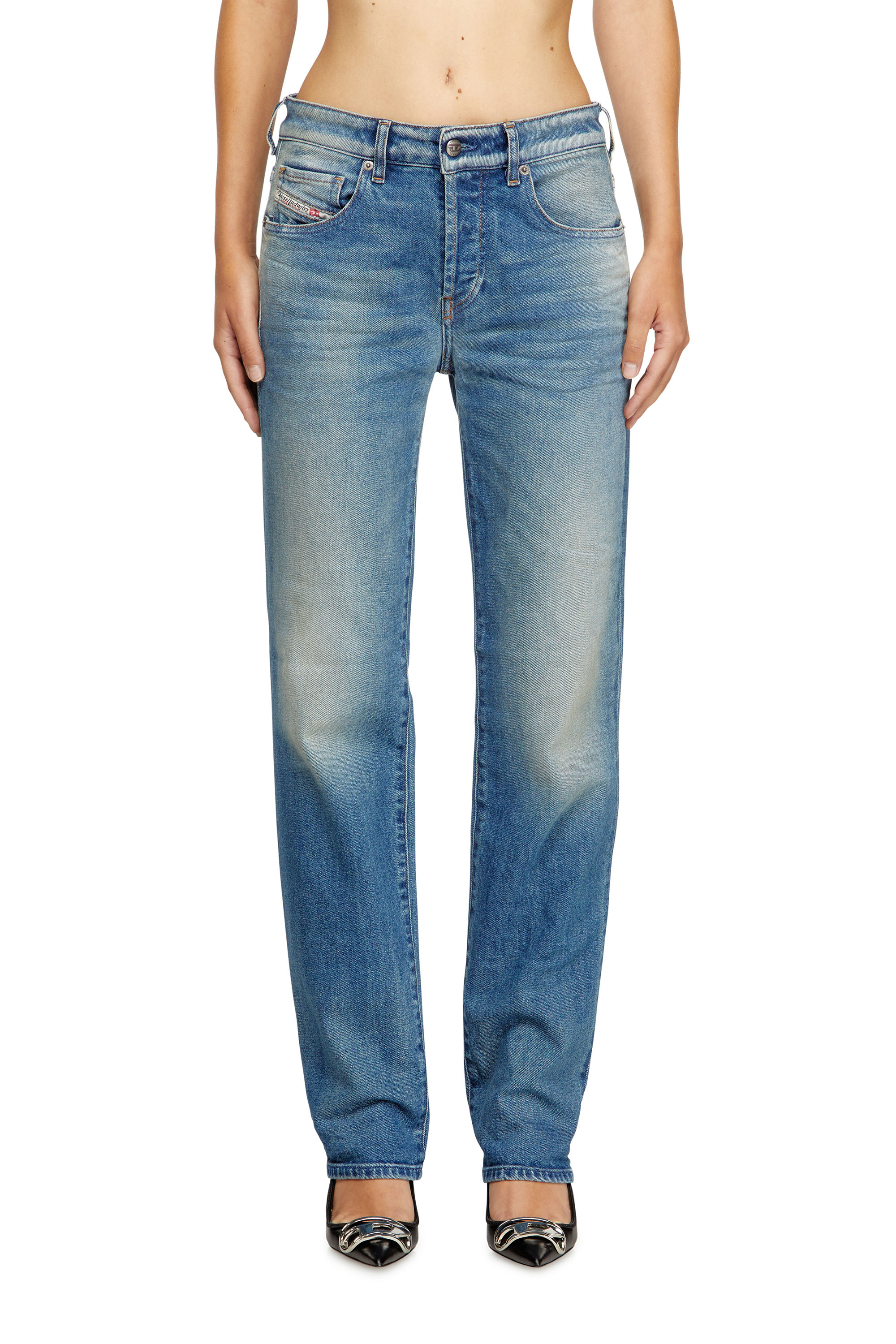 Diesel - Woman's Regular Jeans 1989 D-Mine 09M14, Medium blue - 3