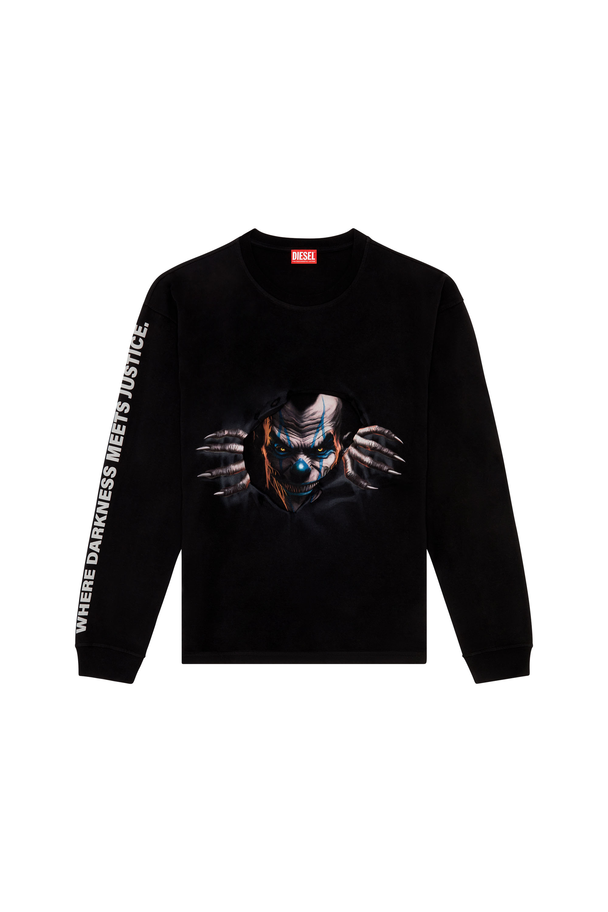 Diesel - T-BOXT-LS-P1, Camiseta de manga larga con estampado de p&oacute;ster Hombre in Negro - 2