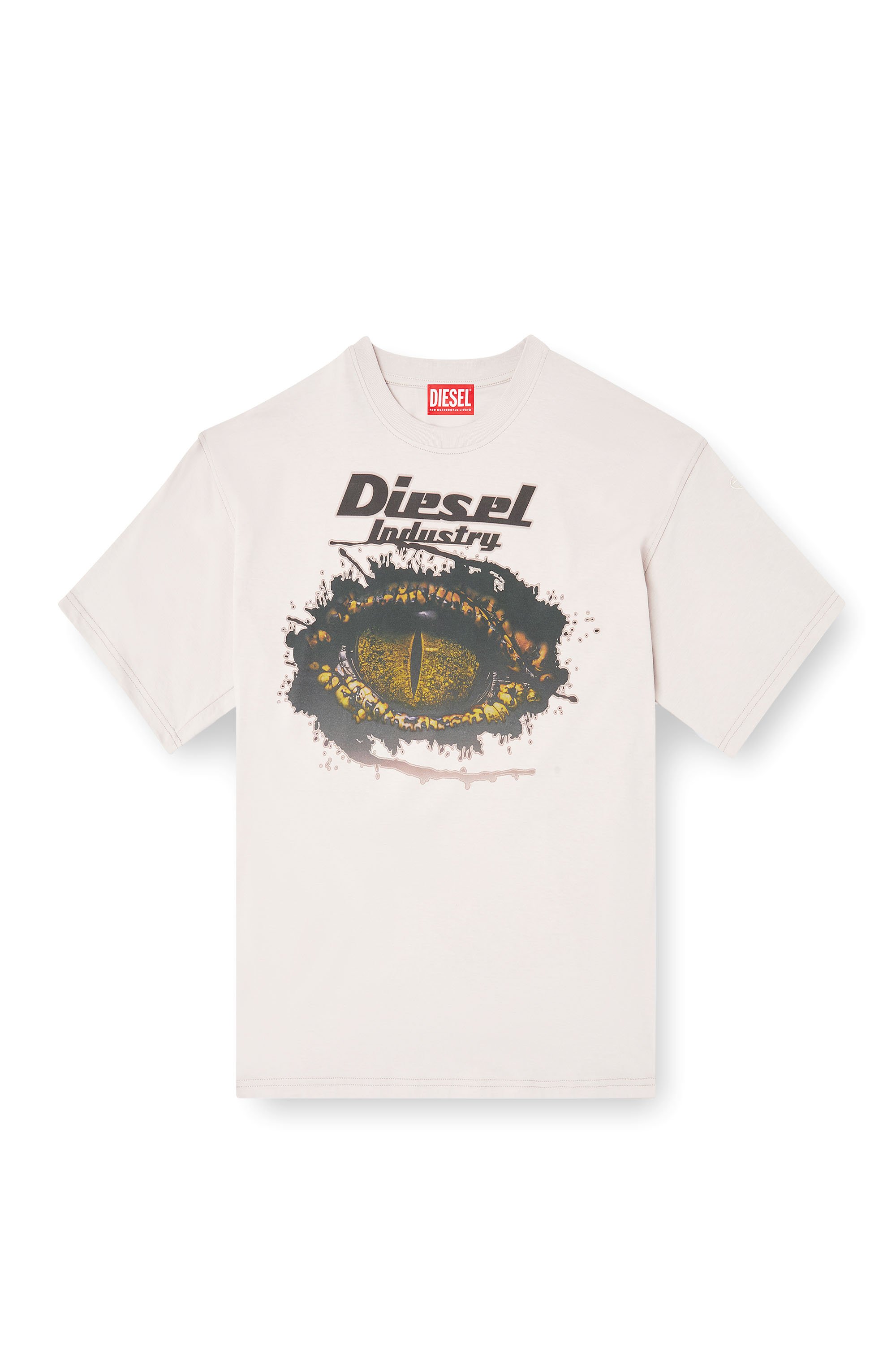 Diesel - T-BOXT-T25, T-shirt en coton avec impression numérique Homme in Gris - 2