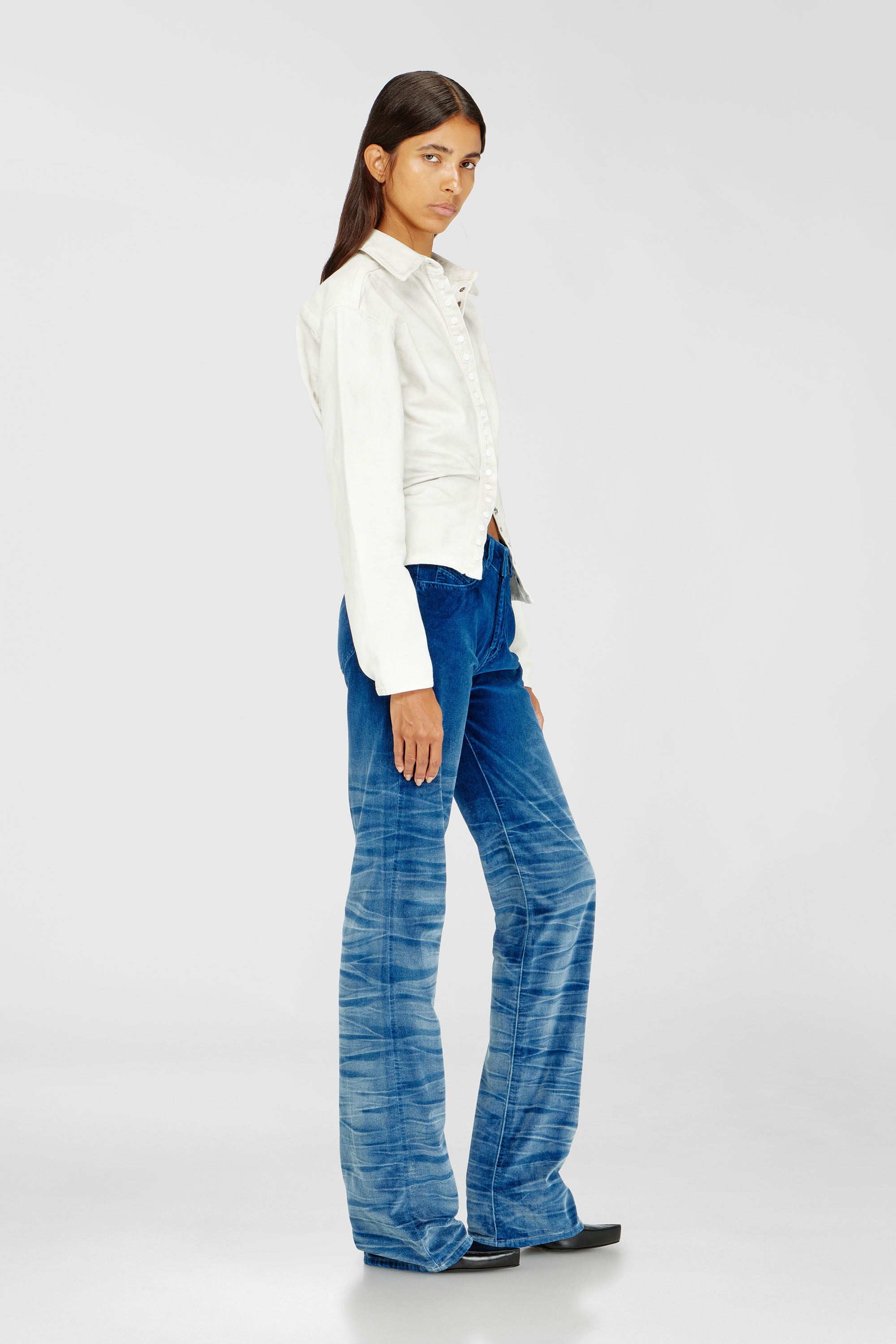 Diesel - Regular Jeans D-Lie 003PF Femme, Bleu Fonc&eacute; - Image 2