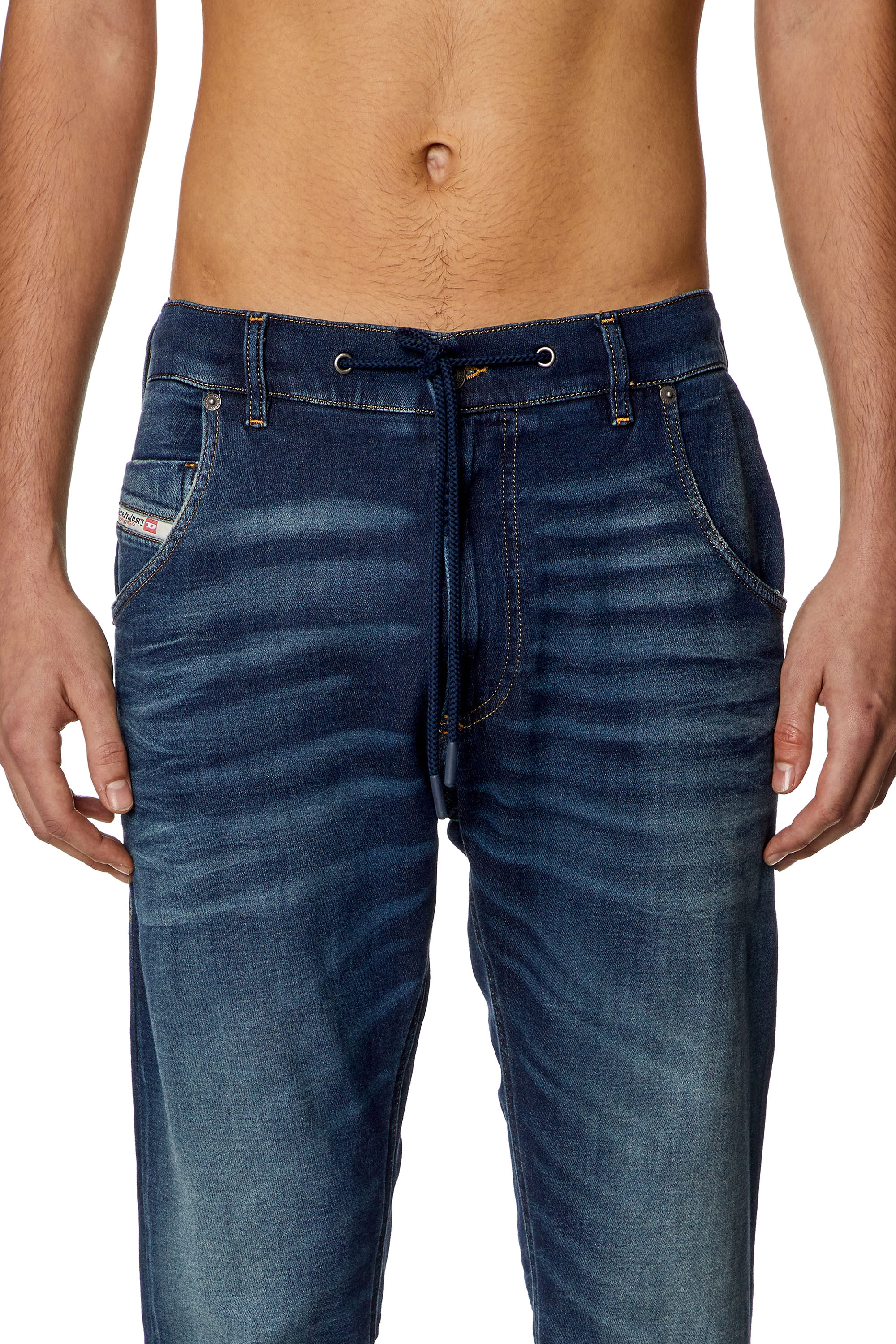 Men's Regular Jeans | Dark Blue | Diesel 2030 D-Krooley Joggjeans®