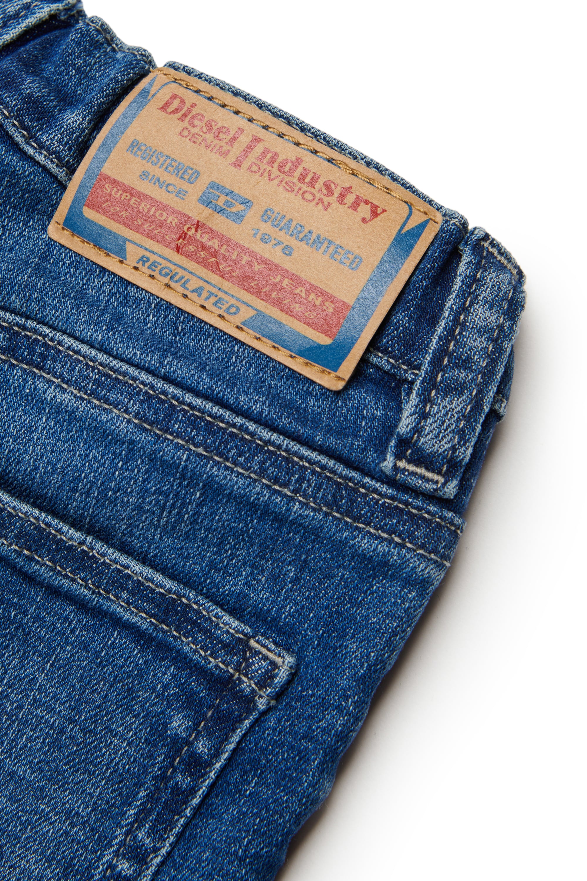 Diesel - PGALLYB, Unisex's Denim shorts with rolled hems in Medium blue - 4