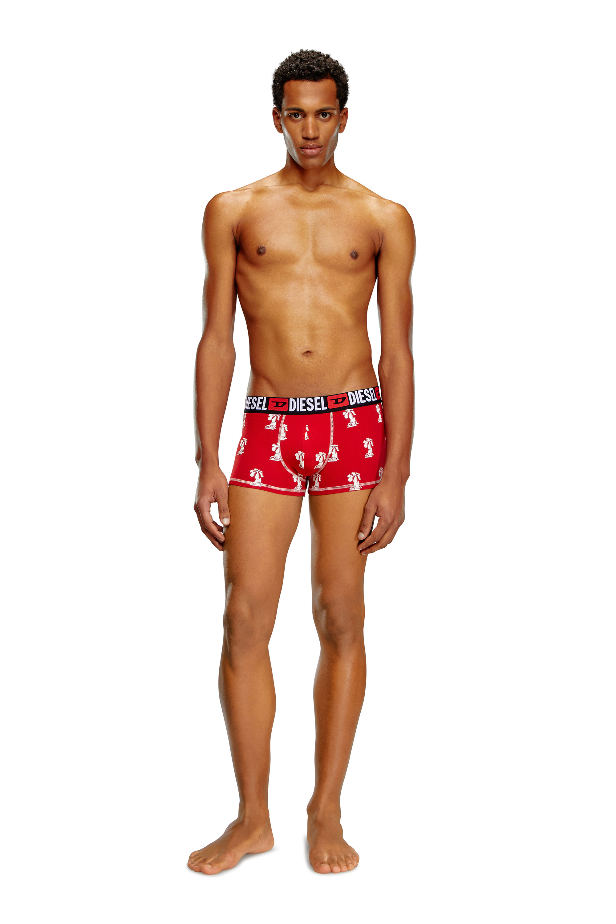 Diesel - UMBX-DAMIEN, B&oacute;xers ajustados estampados Hombre in Rojo - 2