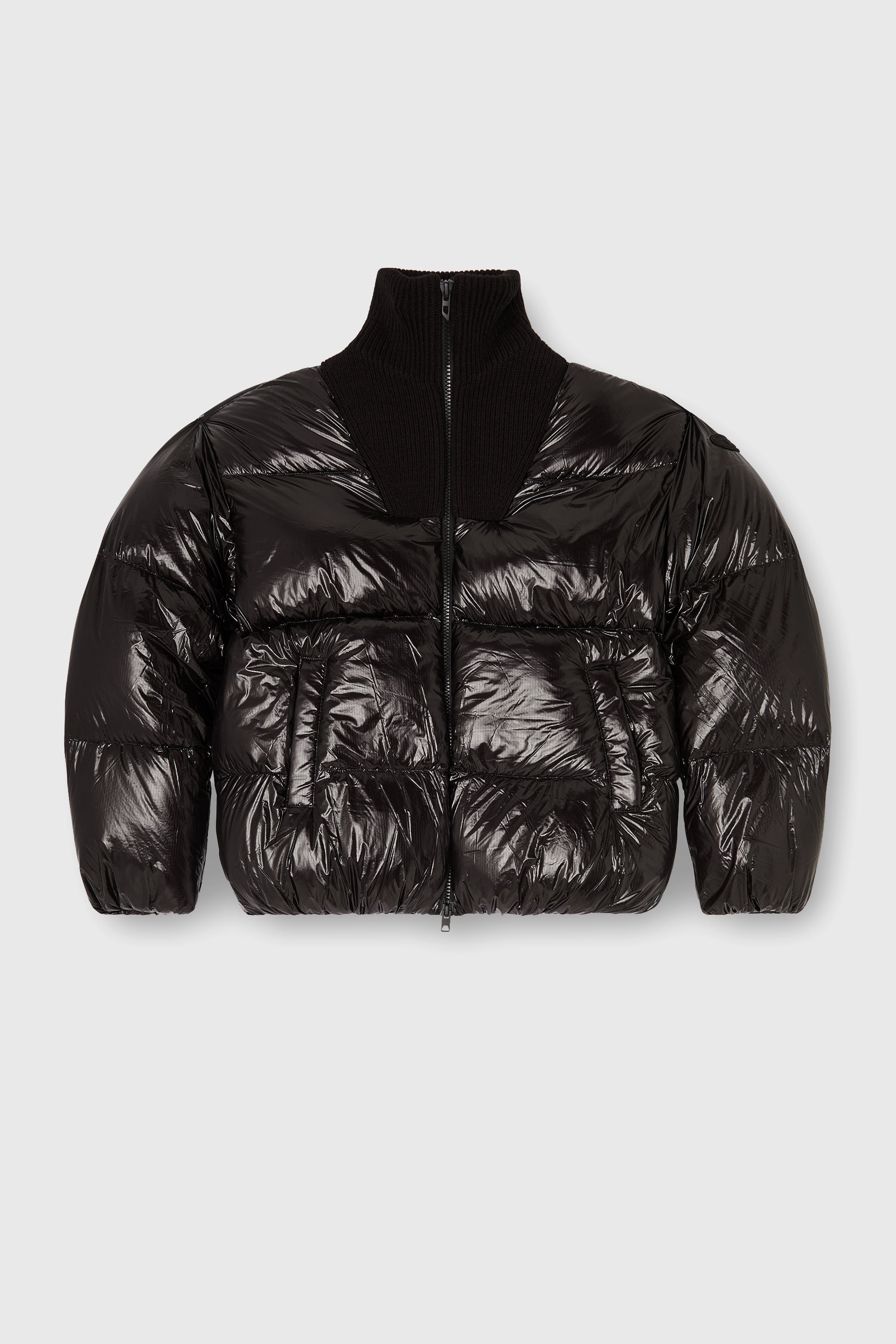 Diesel - W-RIBB, Doudoune en ripstop &agrave; col c&ocirc;tel&eacute; Homme in Noir - 2