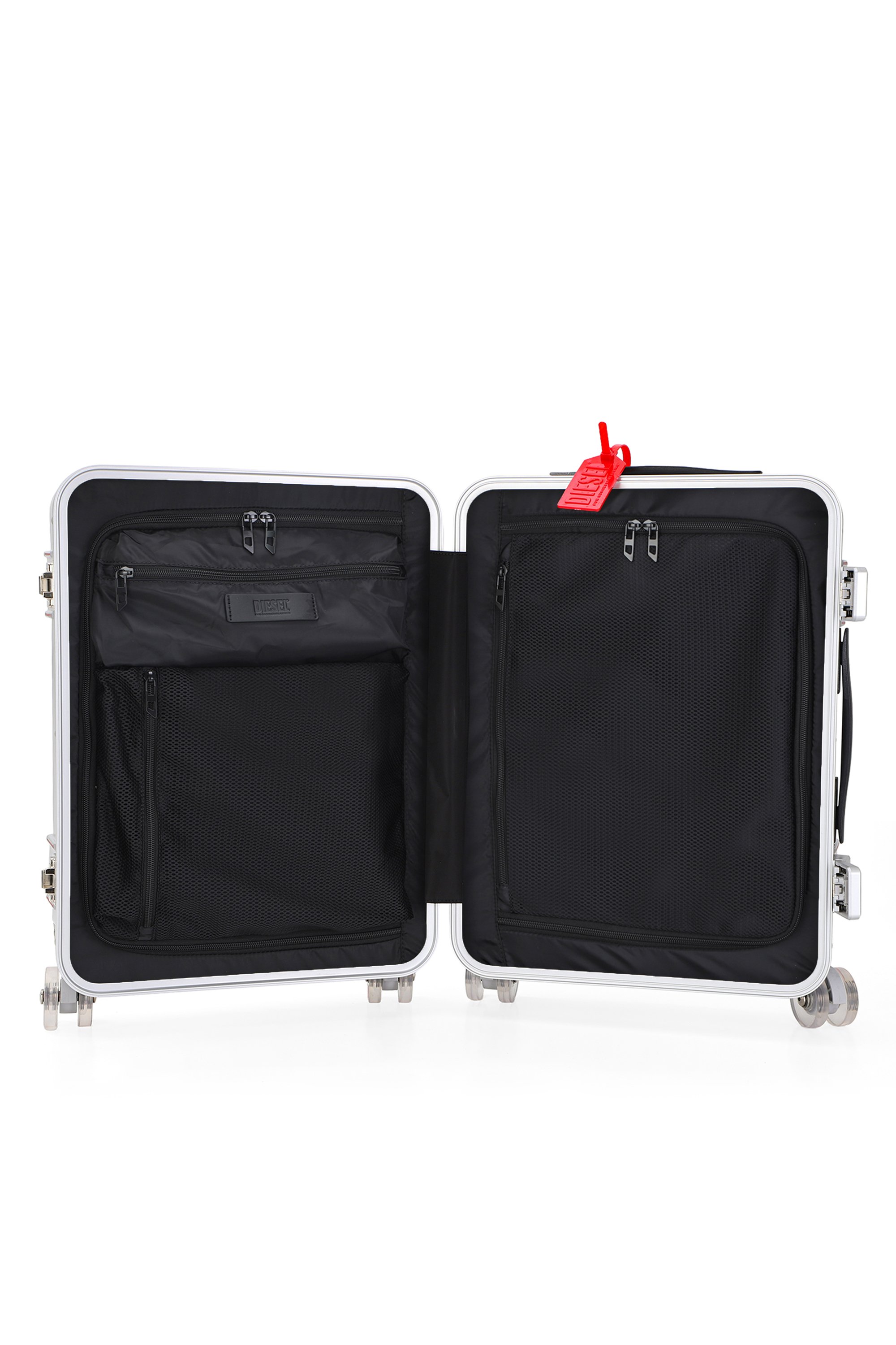 Diesel - DIESEL PC STRONG IMAGE TROLLEY- DSL003, Unisex's Rugged carry‑on suitcase 20" in Silver - 3