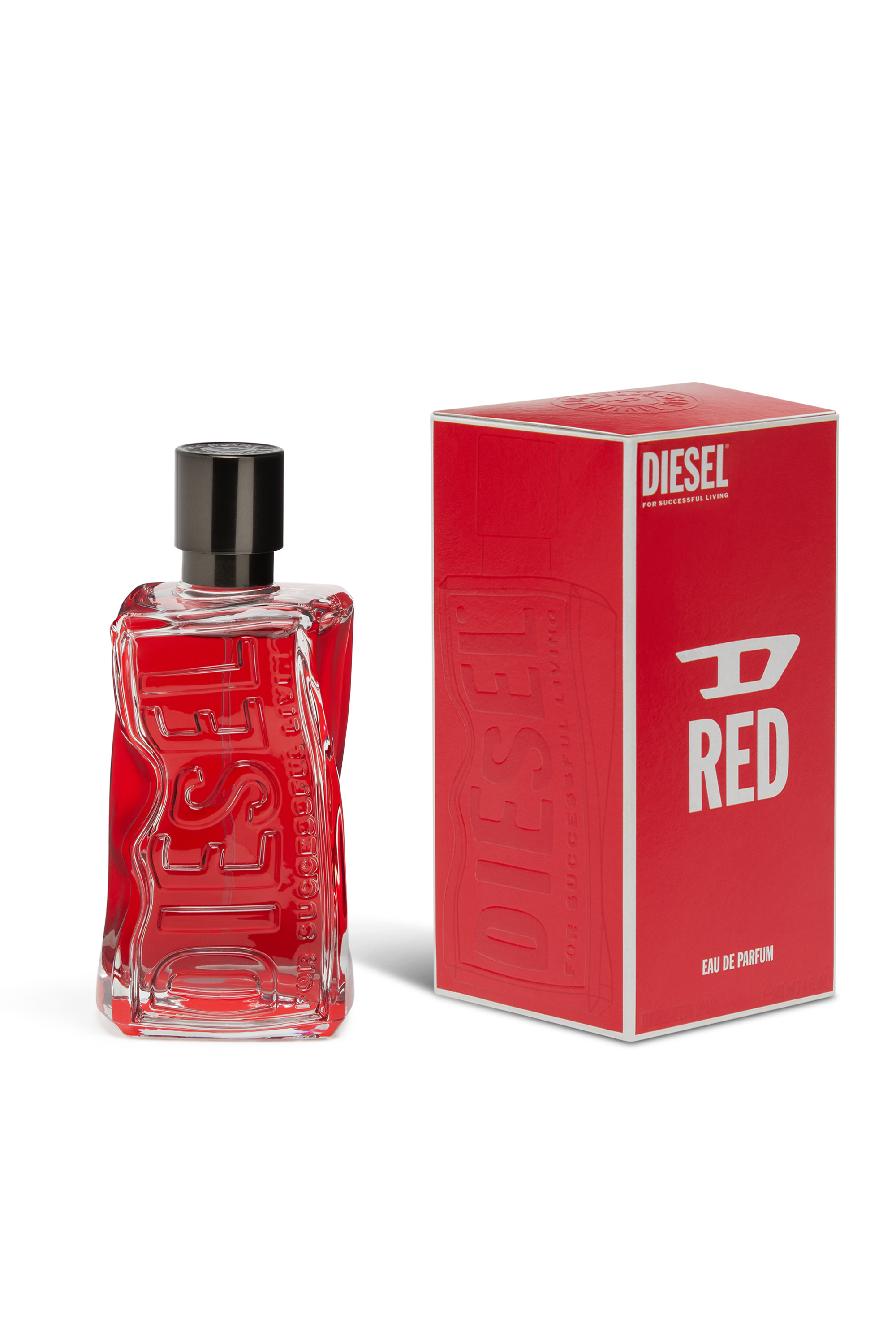 Diesel - D RED 100 ML, Male's D RED 100ml, 3.4 FL.OZ., Eau de Parfum in Red - 2