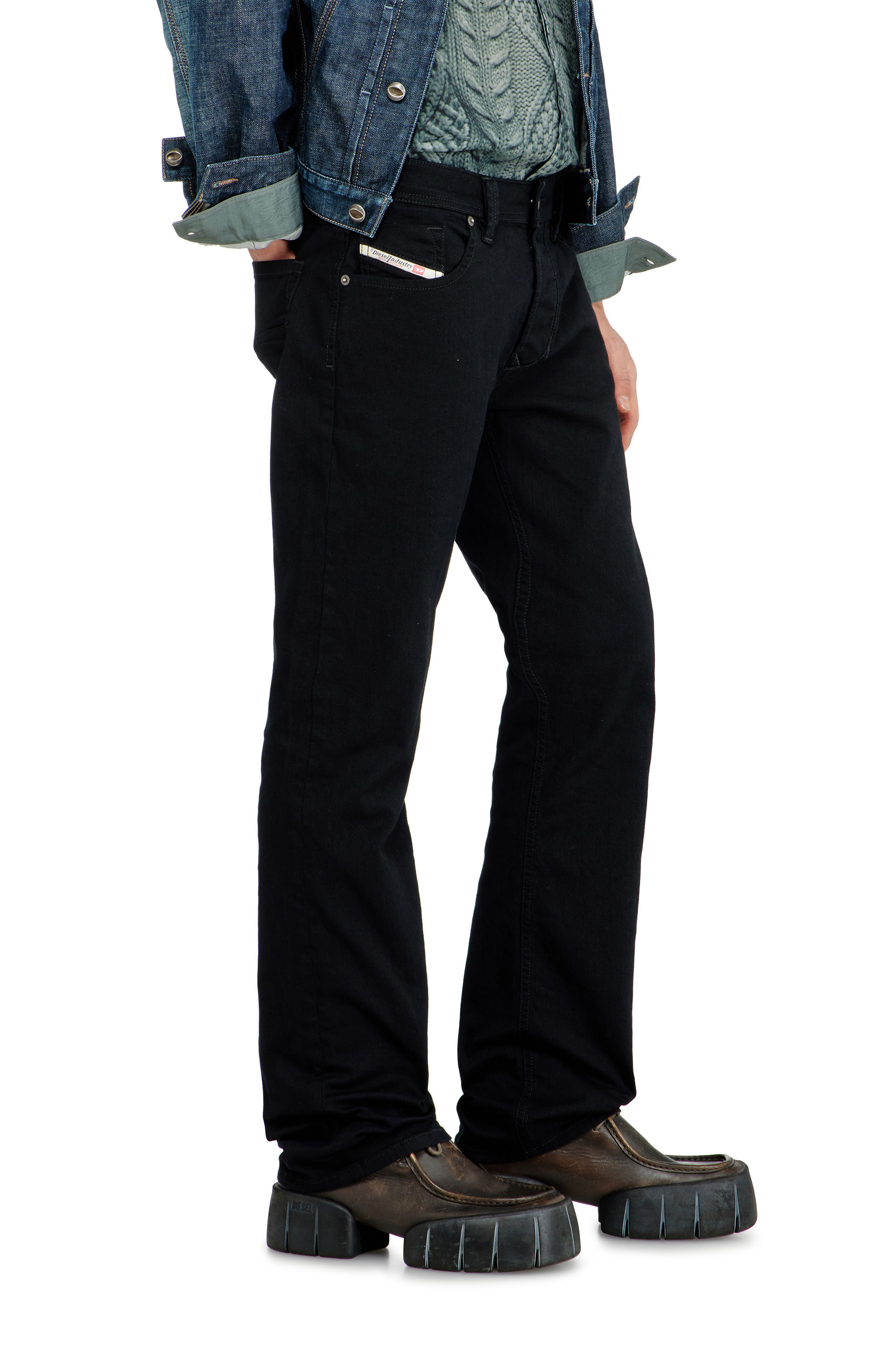 Diesel - Regular Jeans 1985 Larkee 0688H Hombre, Negro/Gris oscuro - 7