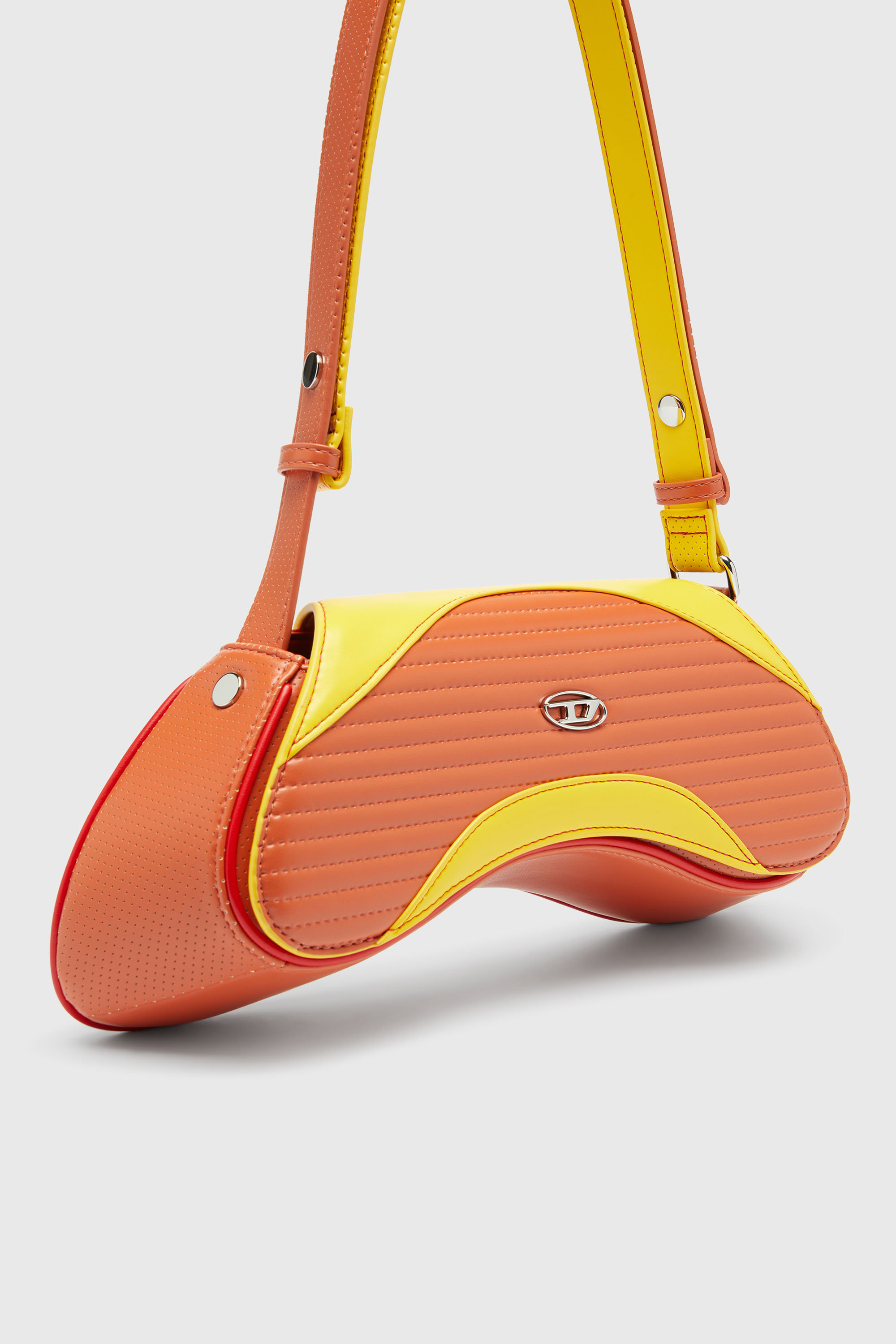 Diesel - PLAY CROSSBODY, Play - Bolso bandolera en PU acolchado perforado Mujer in Multicolor - 5