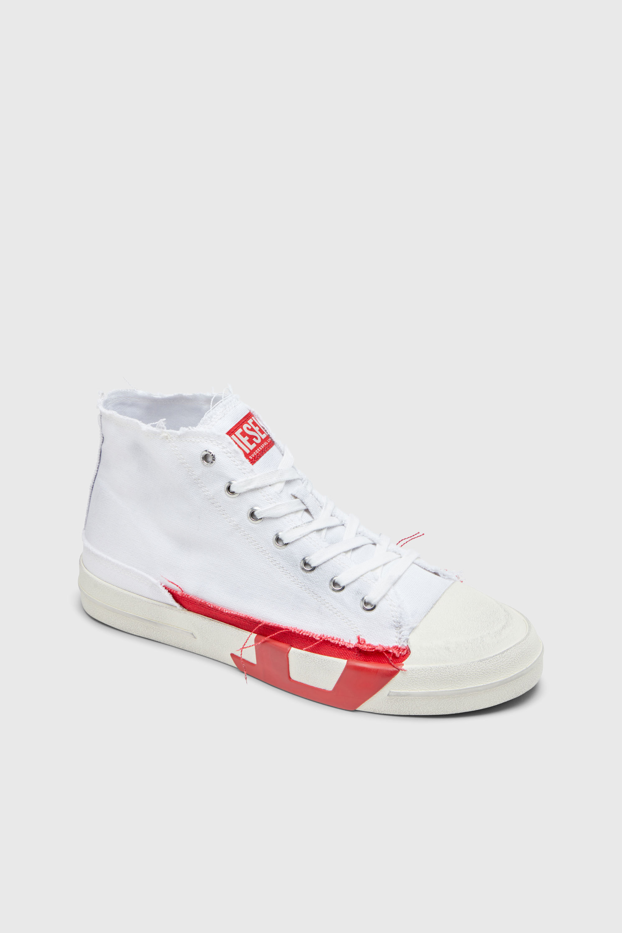 eydieselさま専用 Men's S-D-Verse-Dirty-effect high-top canvas sneakers | Multicolor