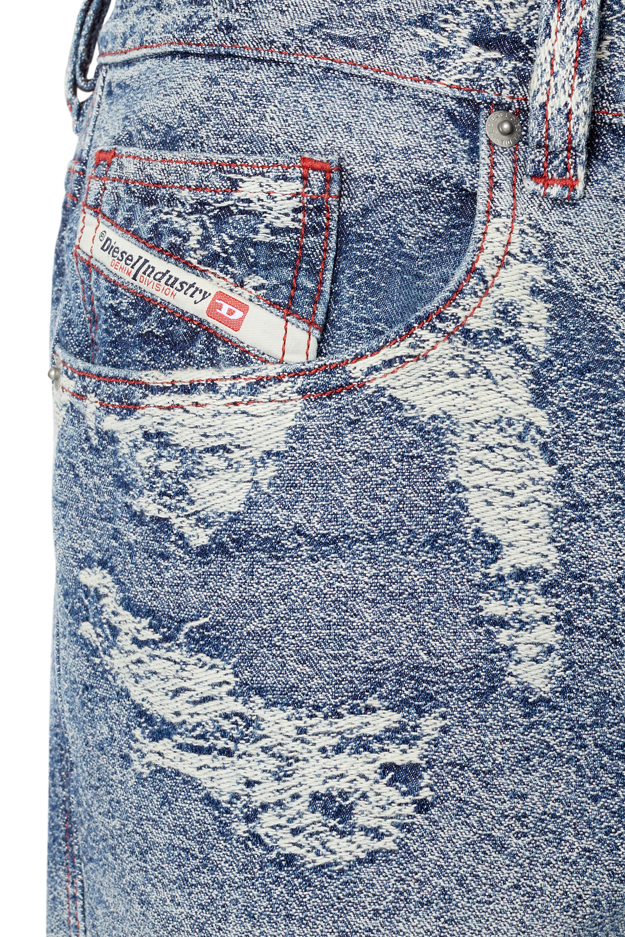 Diesel - Straight Jeans 2010 D-Macs 09F10, Man's Straight Jeans - 2010 D-Macs in Dark Blue - 6