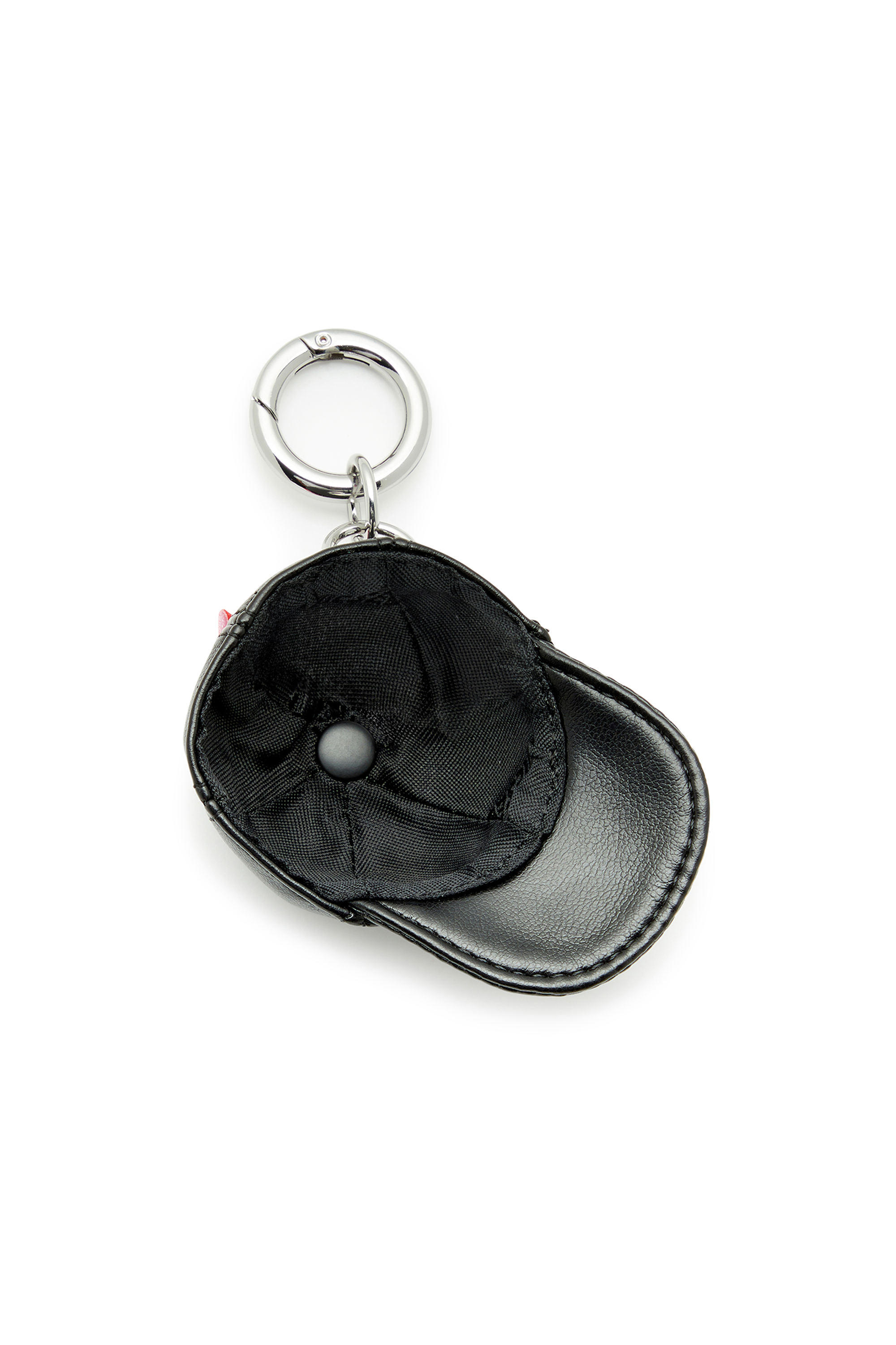 Diesel - CHARM-CAP, Unisex's Baseball hat charm with Oval D embroidery in Black - 2