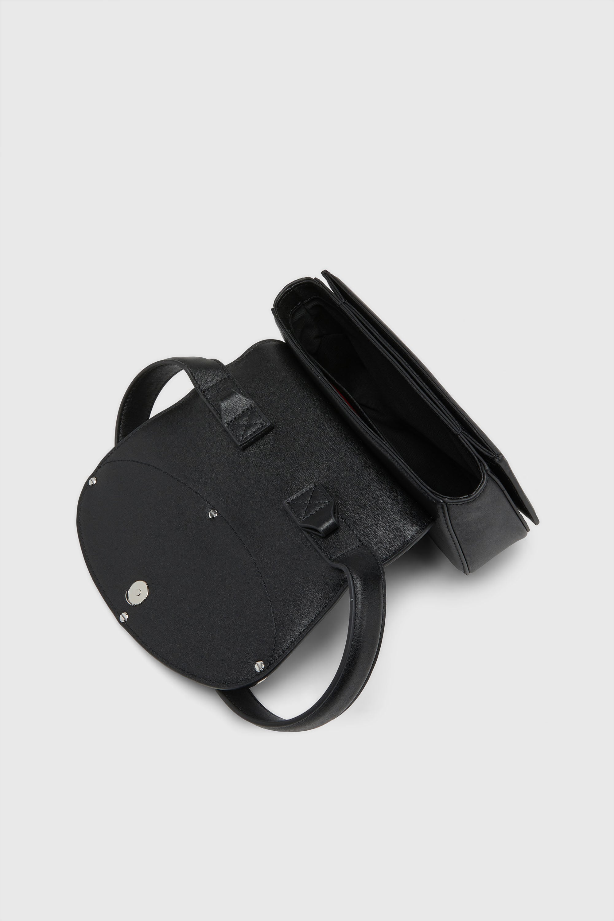Diesel - 1DR, 1DR-Bolso ic&oacute;nico de hombro de cuero napa Mujer in Negro - 4