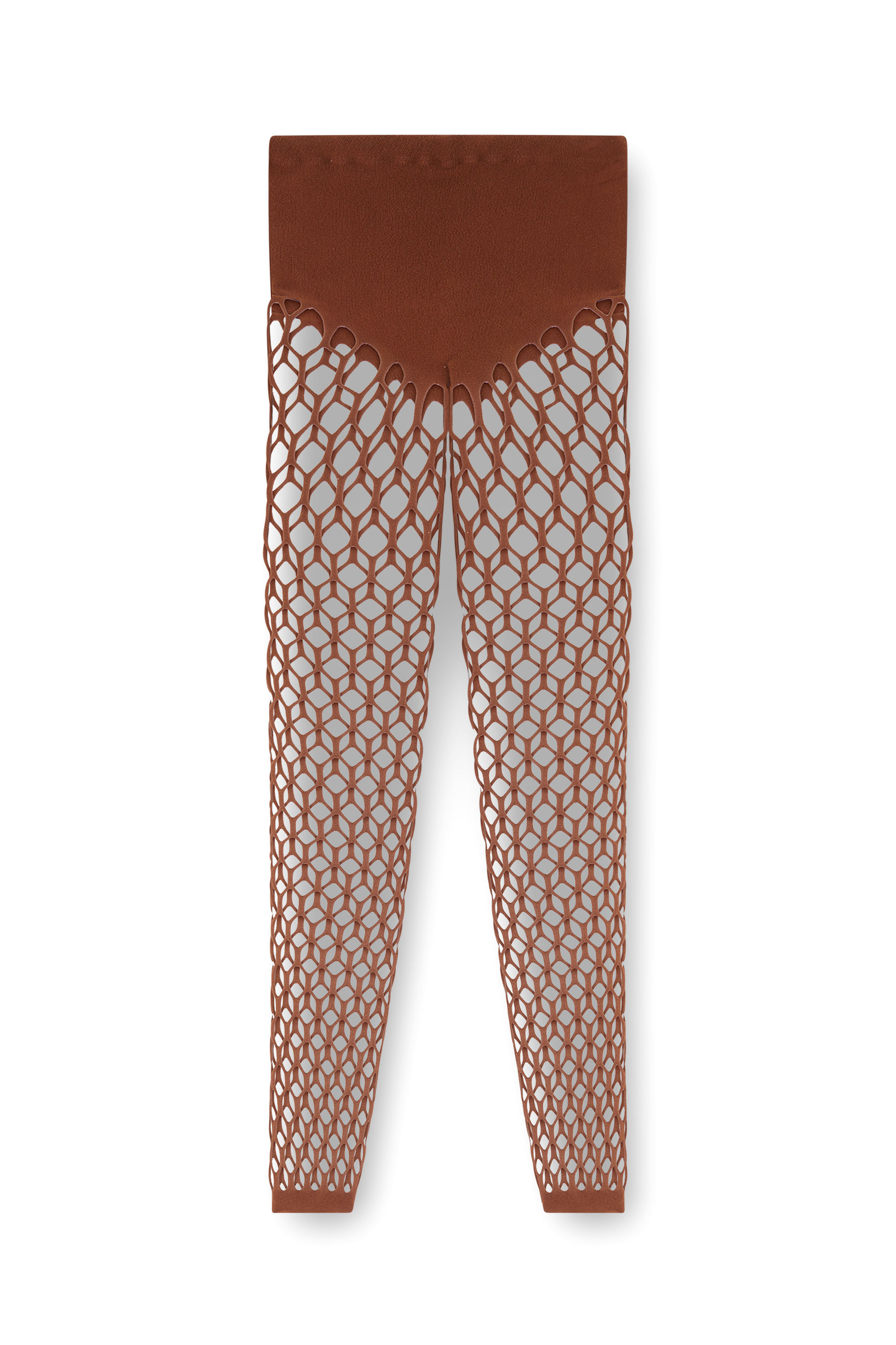 Diesel - M-ZORDA, Female's Stretchy mesh-knit tights in Brown - 2