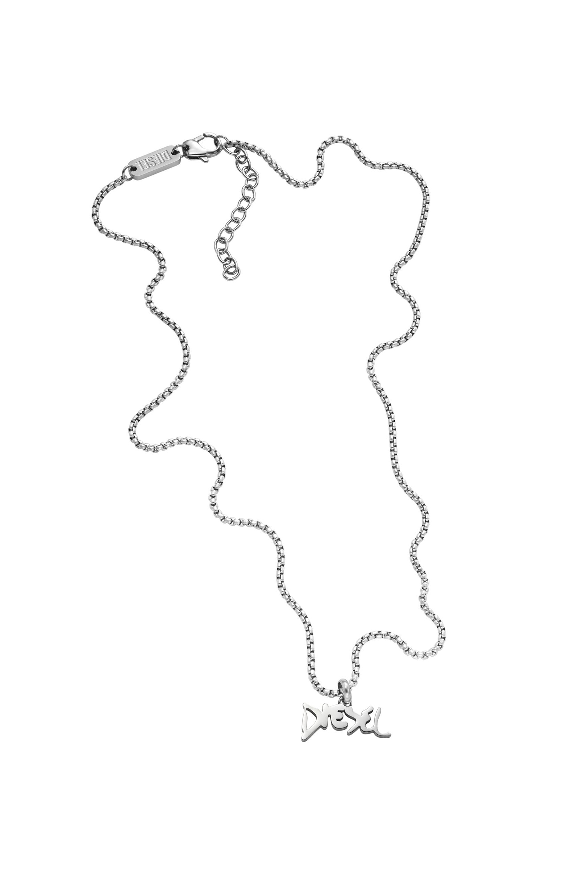 Diesel - DX1468040, Unisex's Stainless steel pendant necklace in Silver - 2