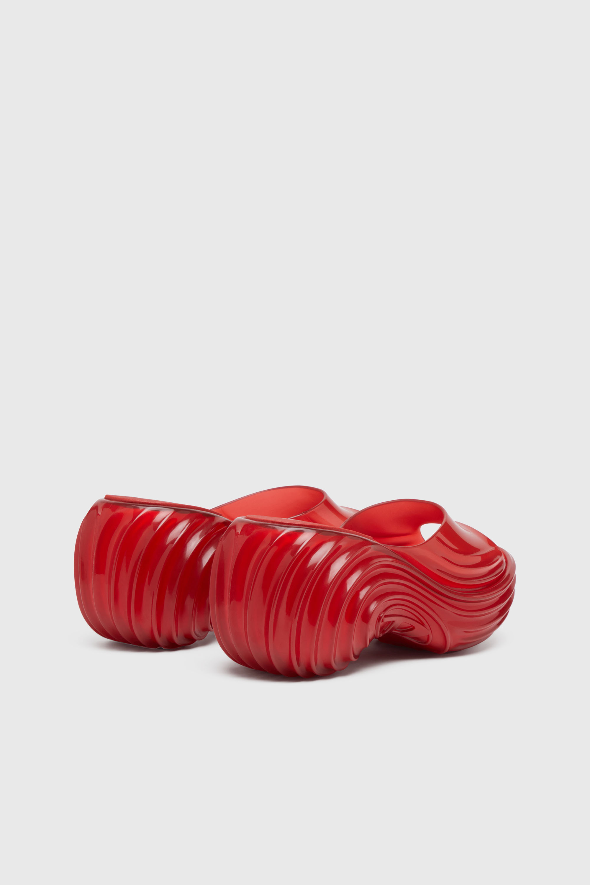 Diesel - MELISSA QUANTUM PLATFORM, Zueco de plataforma en Melflex&reg; Mujer in Rojo - 3