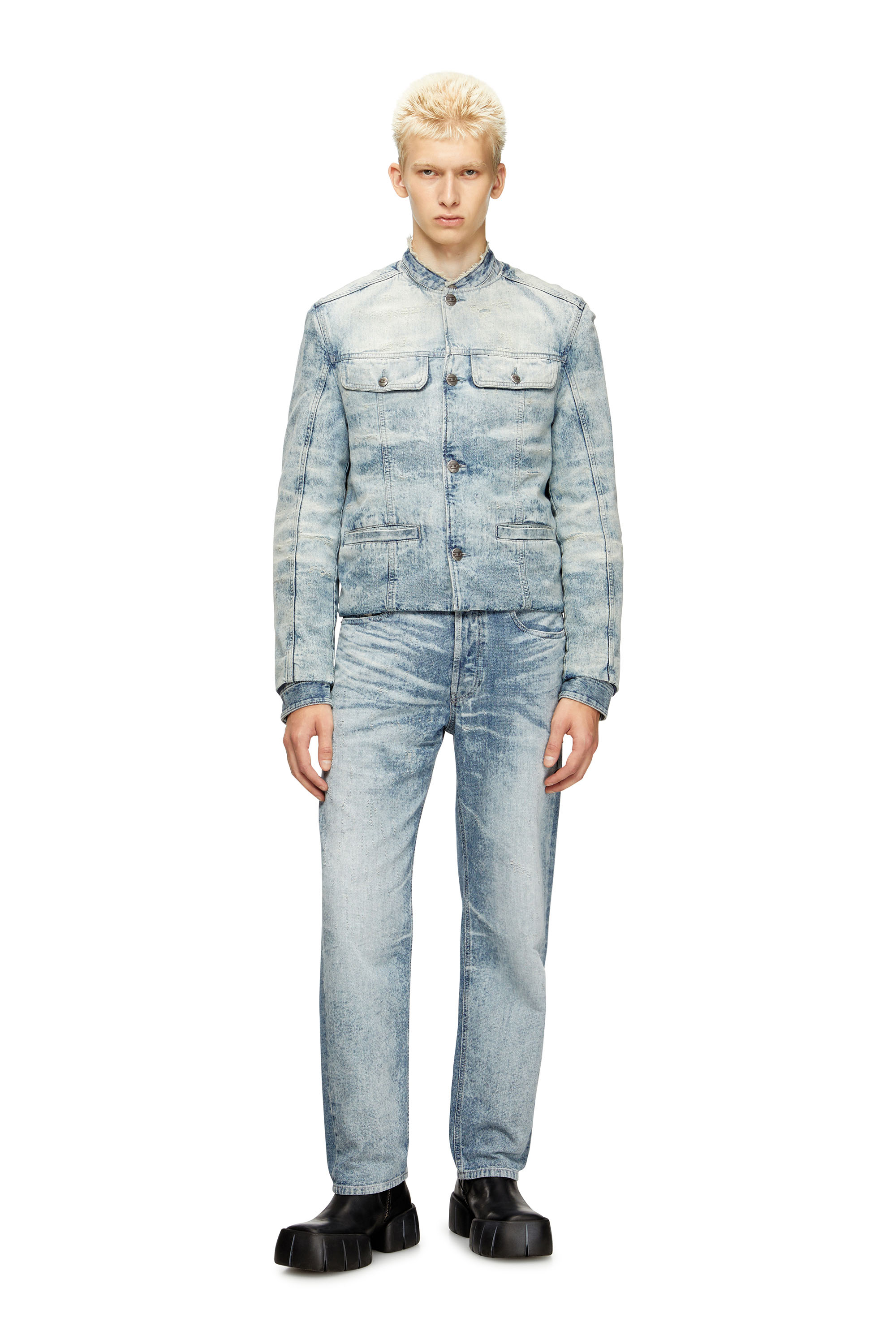 Diesel - Regular Jeans 2024 D-Macs 068TY Homme, Bleu Clair - Image 2