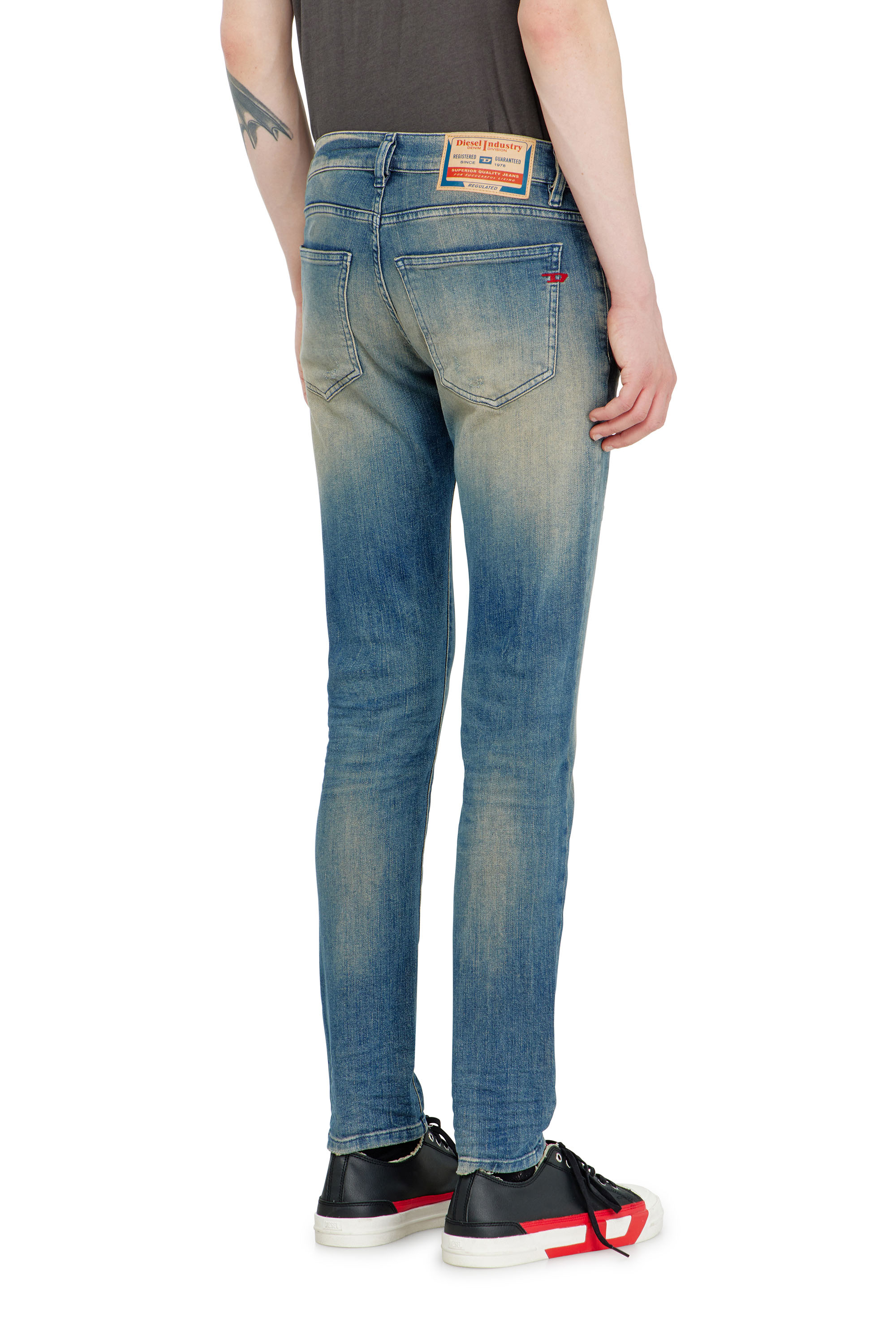 Diesel - Man's Slim Jeans 2019 D-Strukt 0KBBW, Medium blue - 5