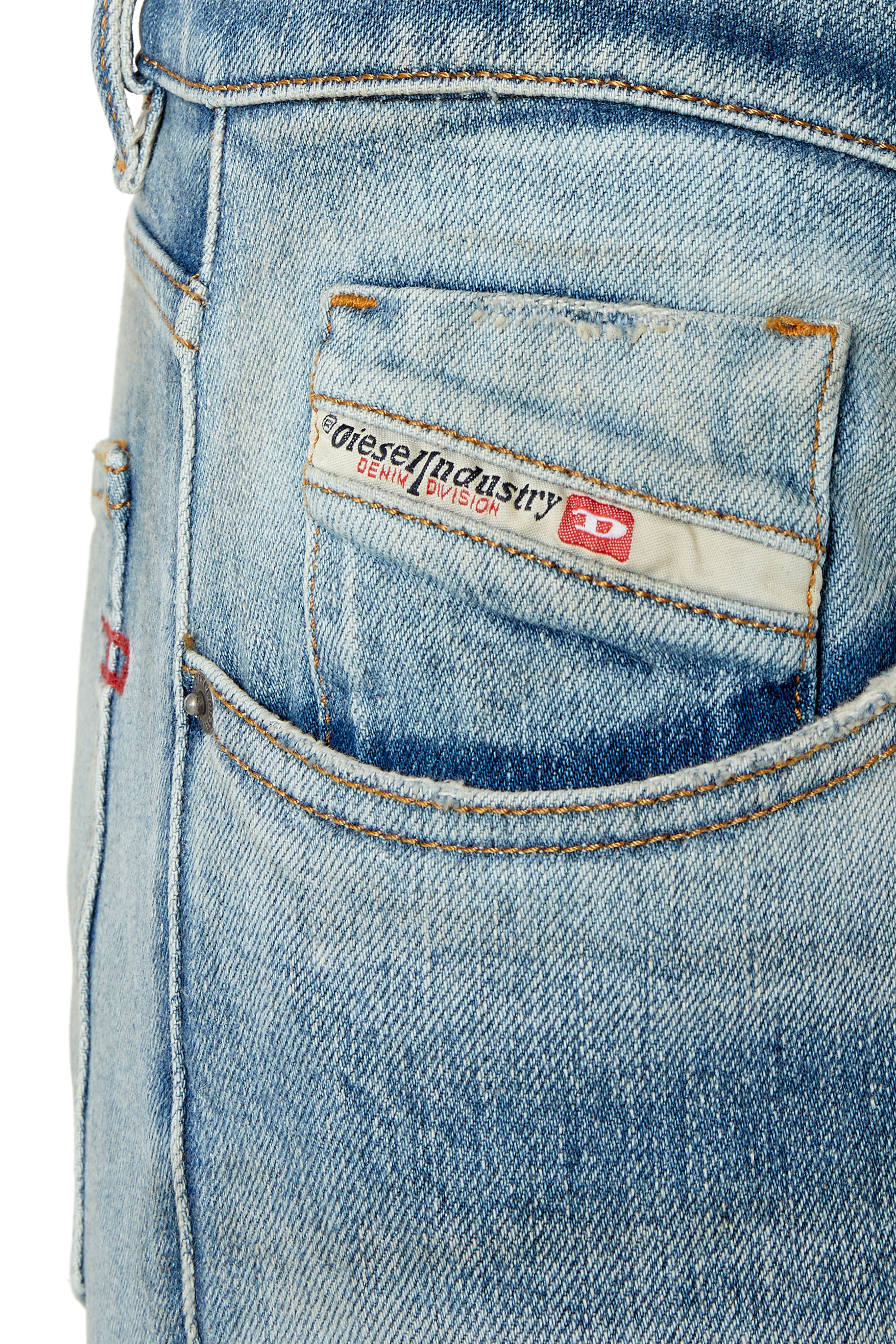 Diesel - Slim Jeans 2019 D-Strukt 007P3, Man's Slim Jeans - 2019 D-Strukt in Light Blue - 3