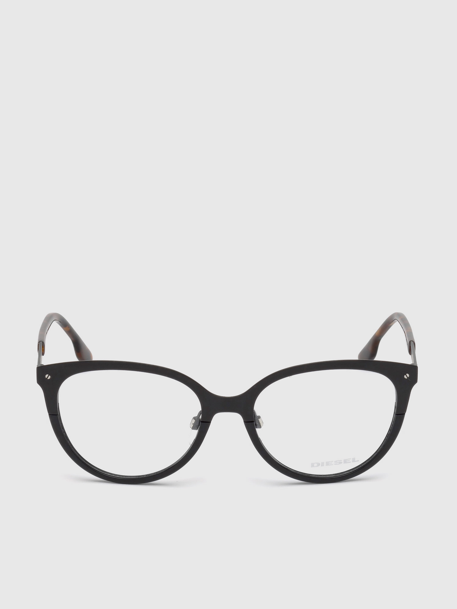 Diesel - DL5217, Woman's Acetate eyeglasses with cat-eye shape in Black - 1