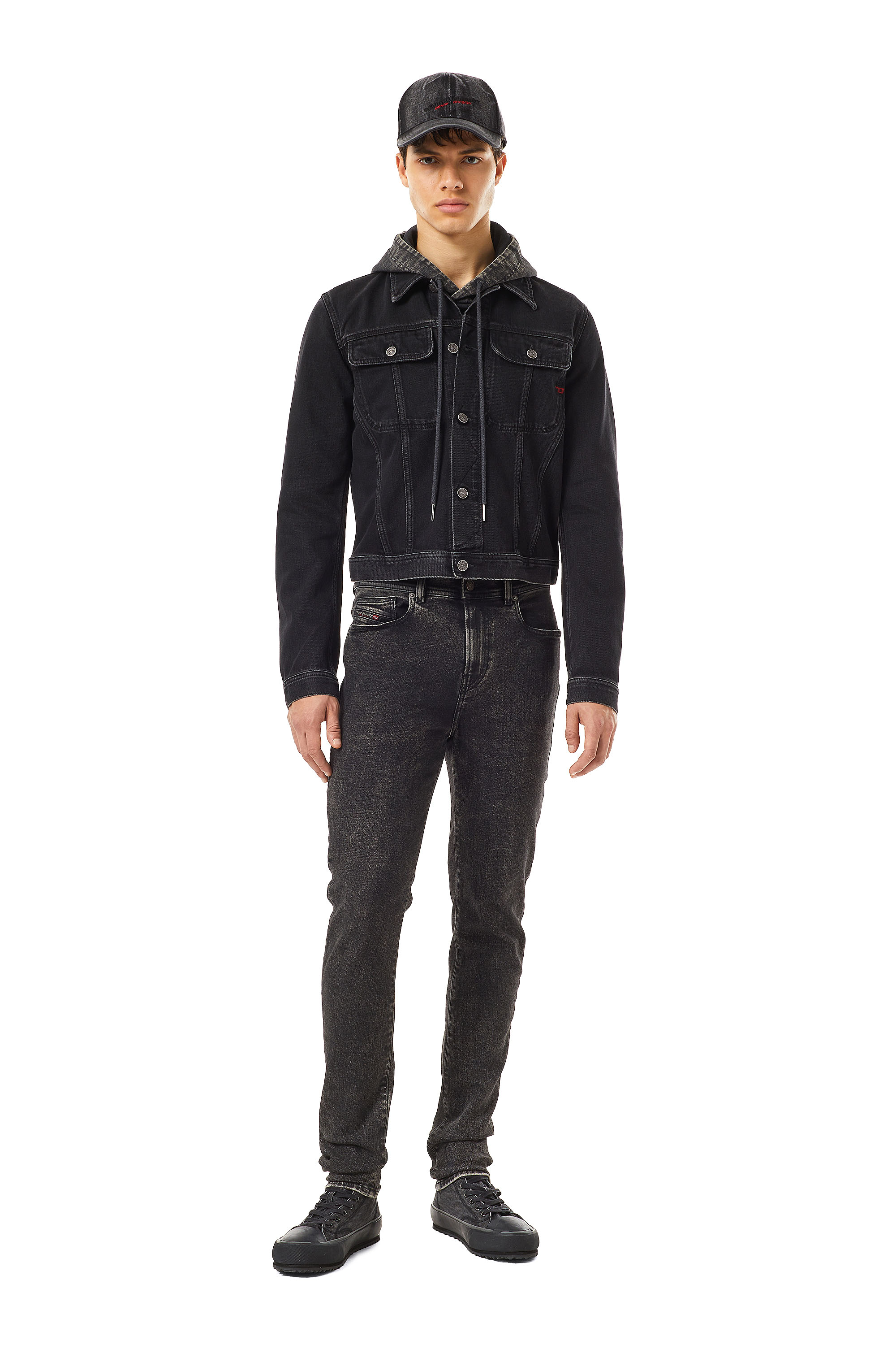 Diesel - Skinny Jeans 1983 D-Amny 09C22, Skinny Jeans - 1983 D-Amny Homme in Noir - 3