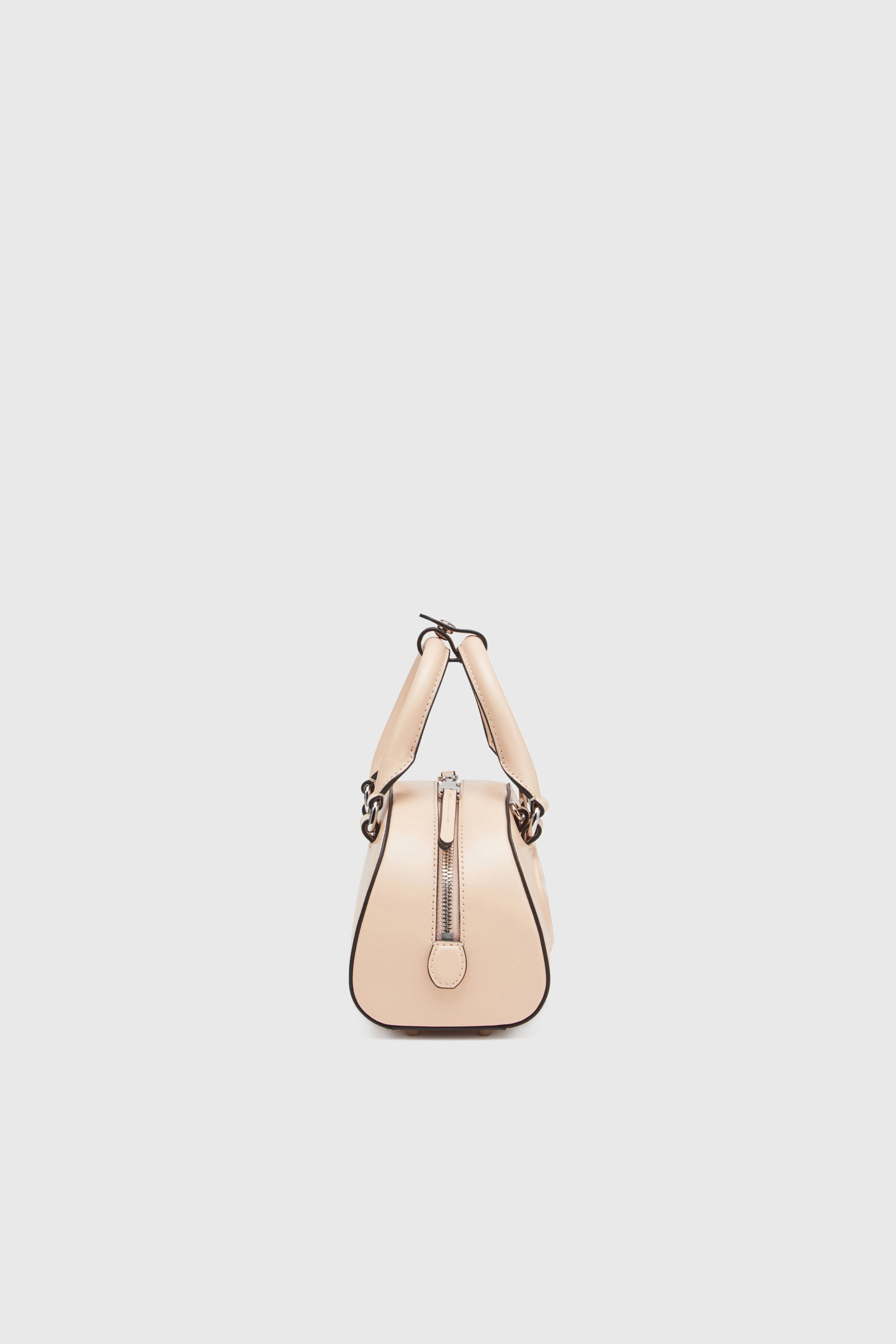 Diesel - 1DR DOME CROSSBODY, 1DR Dome -Peque&ntilde;o bolso bowling de cuero Mujer in Rosa - 5