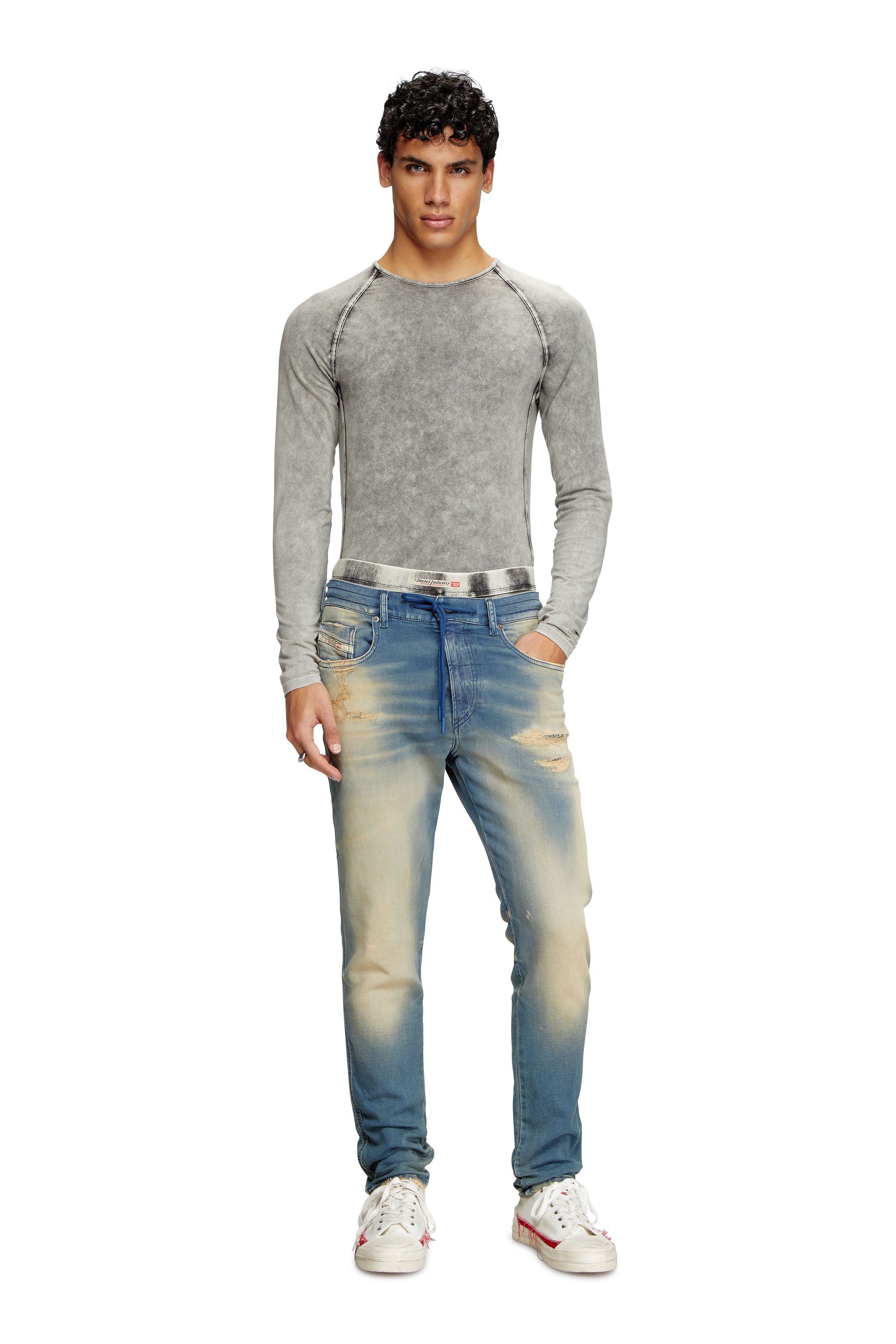 Diesel - Slim 2062 D-Strukt Joggjeans® 068PP Homme, Bleu moyen - Image 2
