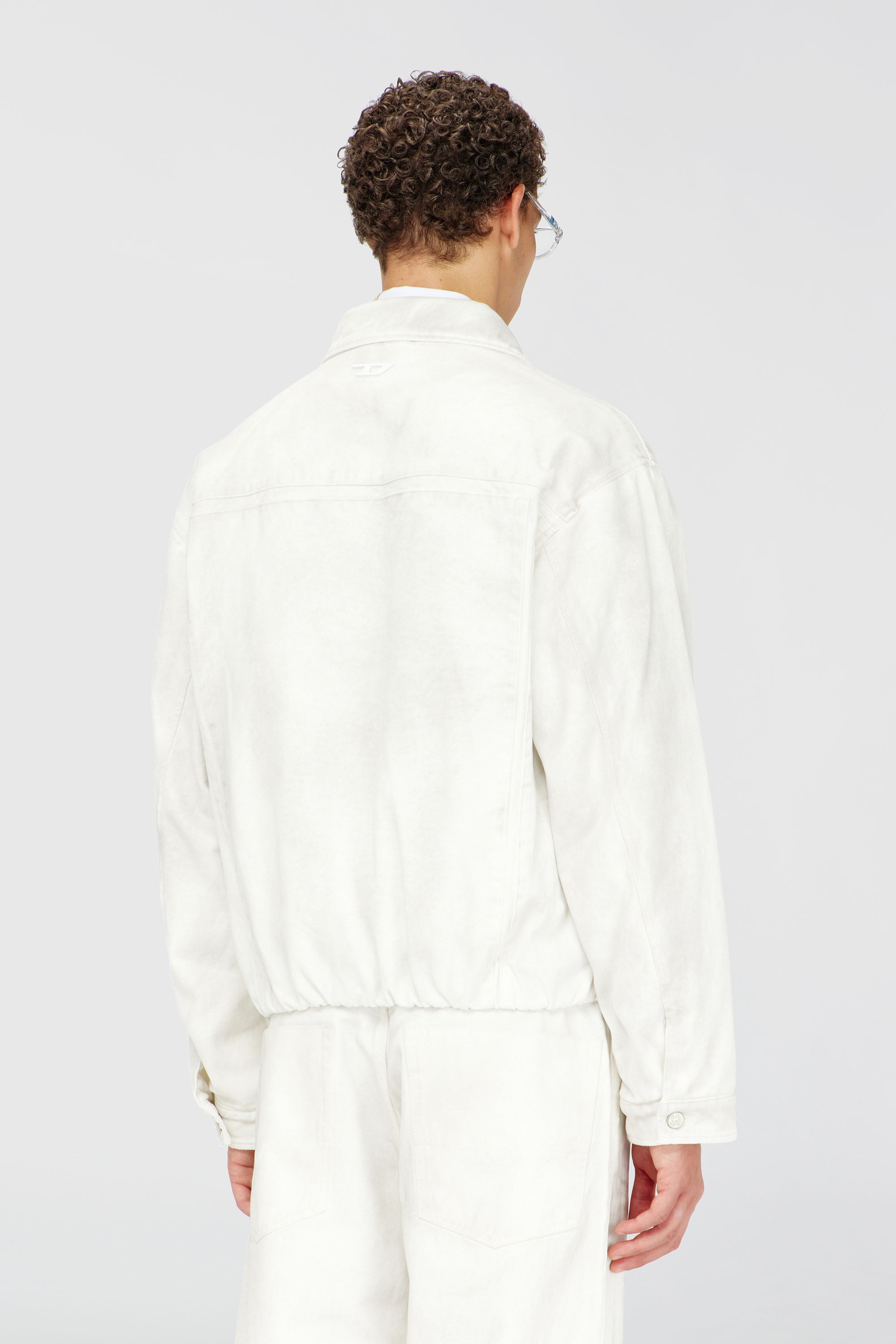 Diesel - D-MORVI-FSJ1, Chaqueta vaquera el&aacute;stica Hombre in Blanco - 5