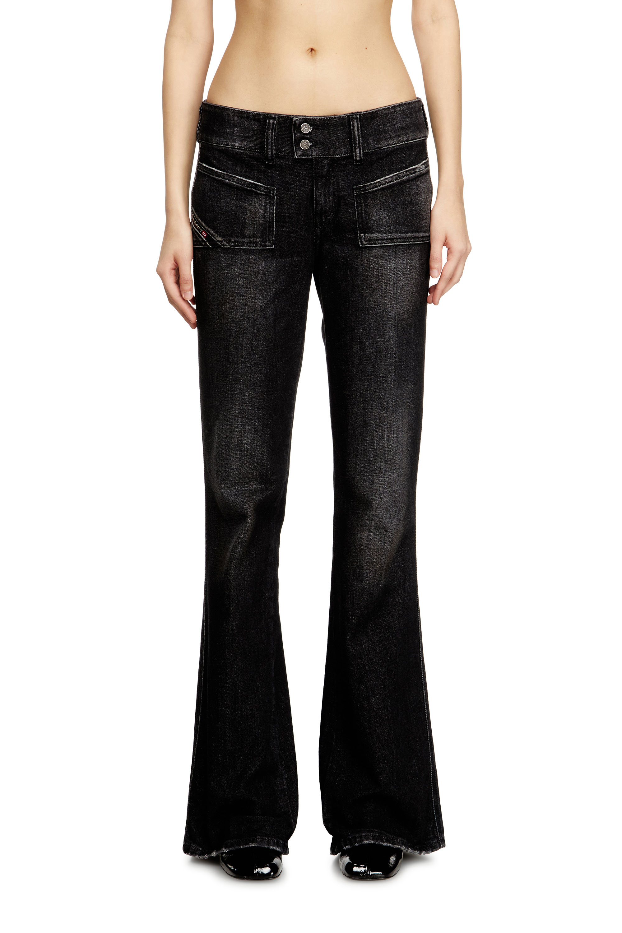 Bootcut Jeans D-Hush 09N50, Noir/Gris foncé Diesel - Bootcut Jeans D-Hush 09N50 Femme, Noir/Gris foncé - Image 3