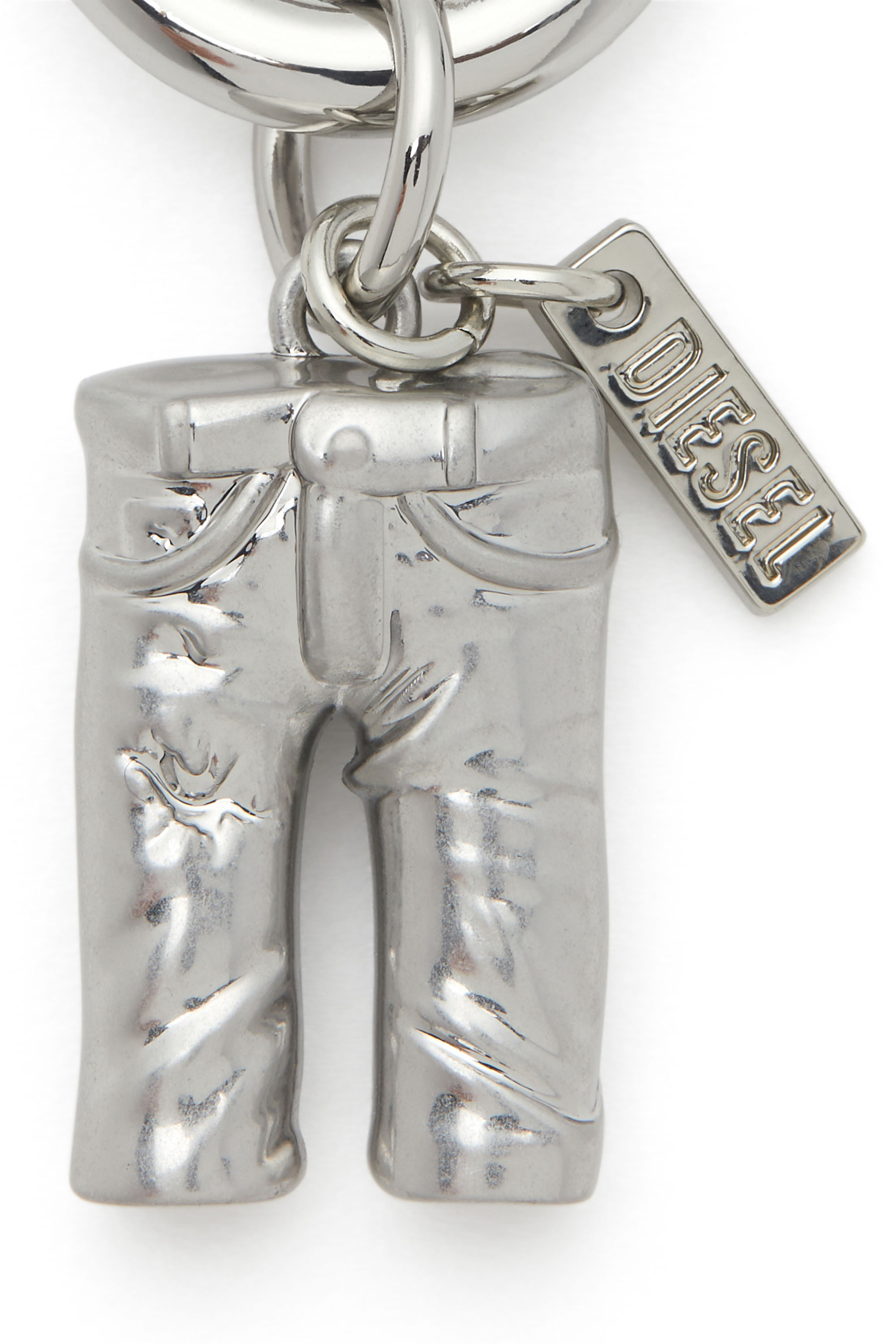 Diesel - CHARM-5PKT, Unisex's Diesel charm in metal with logo detail in Silver - 2