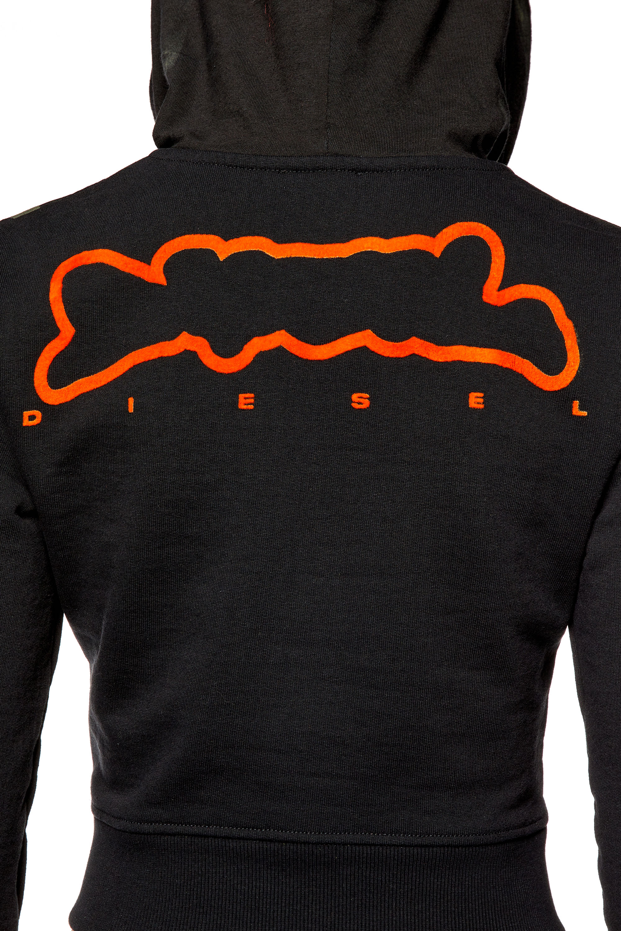 Diesel - F-SLIMMY-HOOD, Camiseta con estampado con efecto de pliegues Mujer in Multicolor - 5