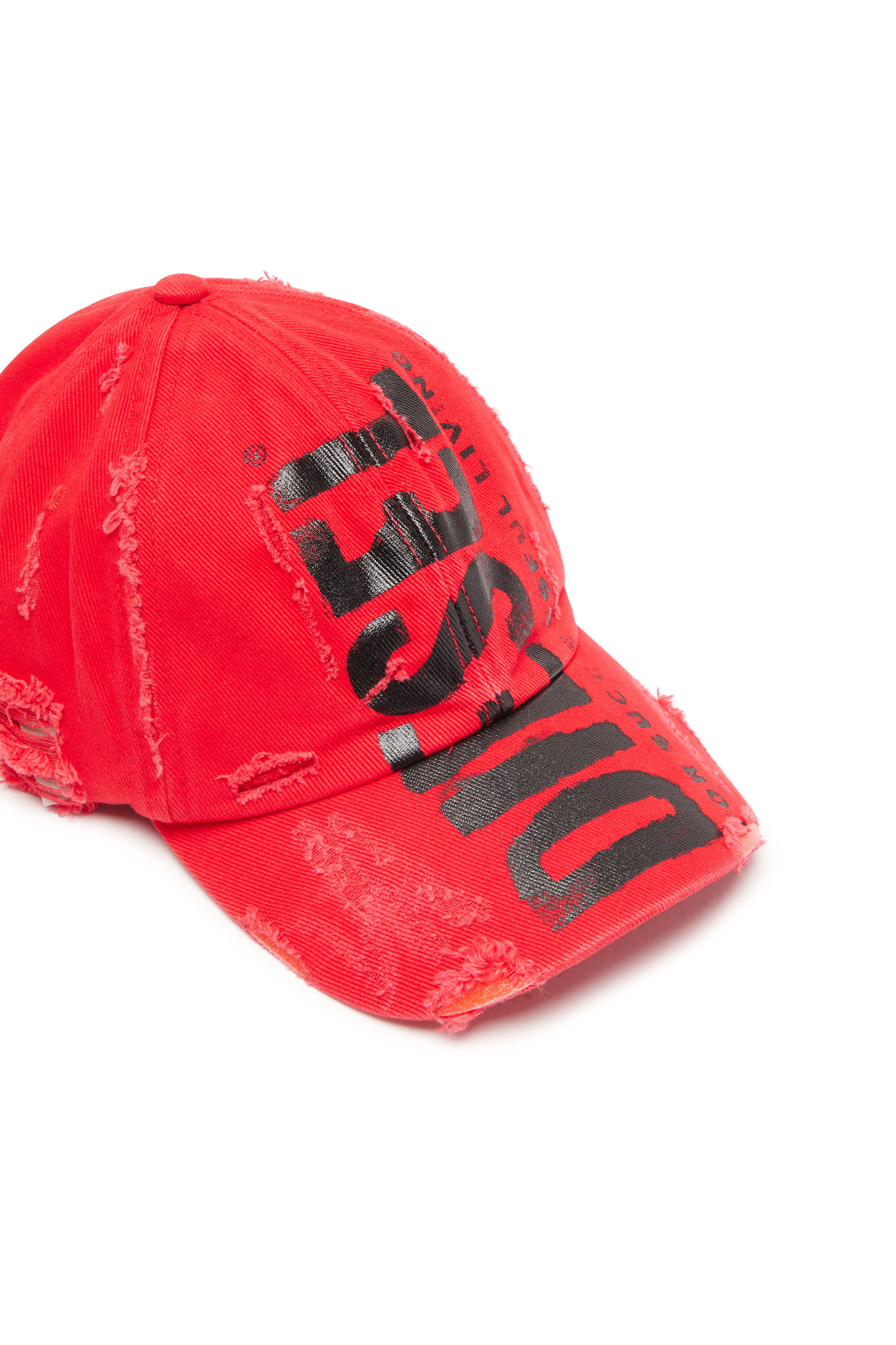 DIESEL ディーゼル 22AW C-EWAN CAPPELLO ベースボールキャップ 帽子 レッド A08268 0LYKV C-EWAN Man: Baseball cap with Diesel lettering | Diesel