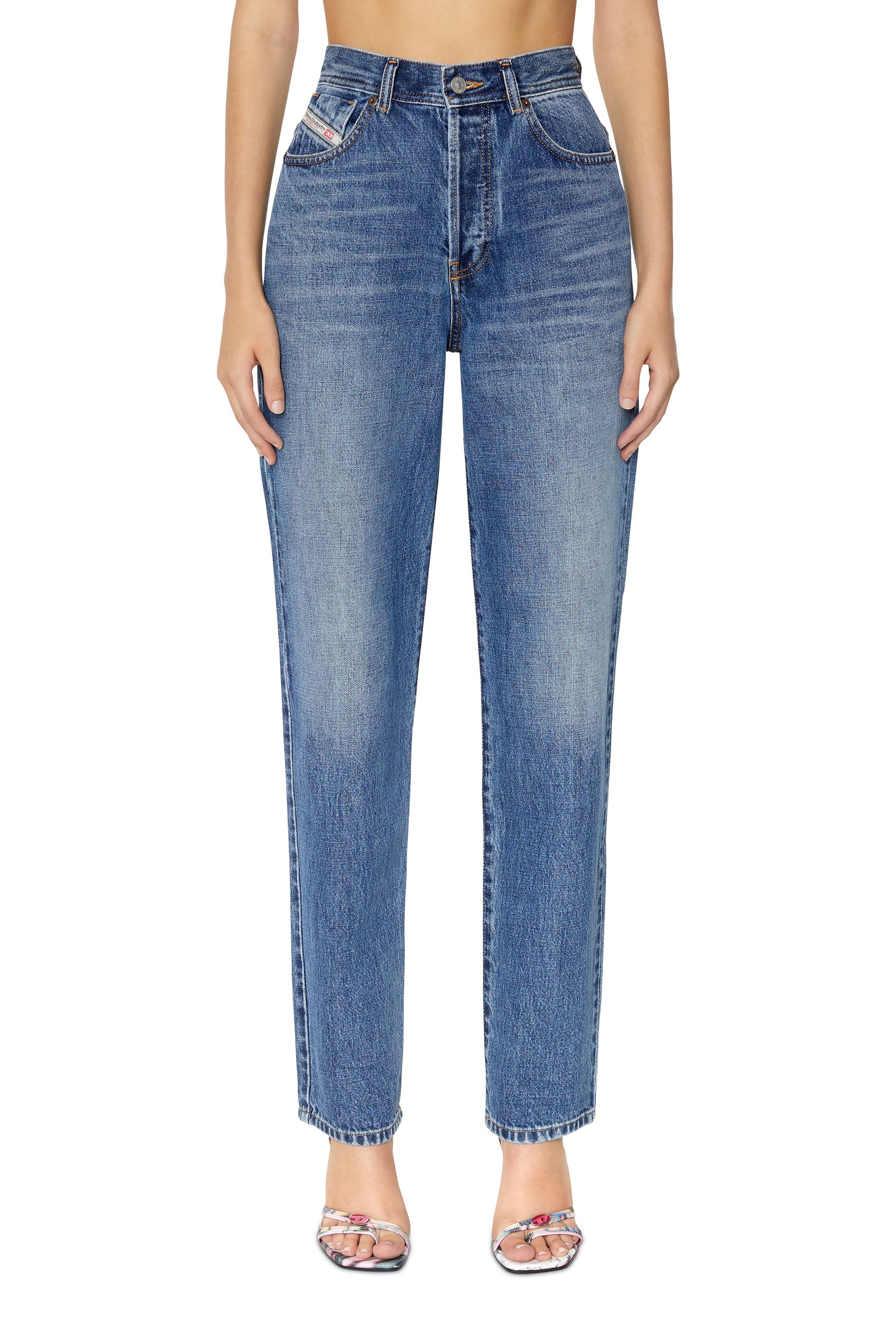 1956 D-Tulip Woman: Straight medium blue Jeans | Diesel
