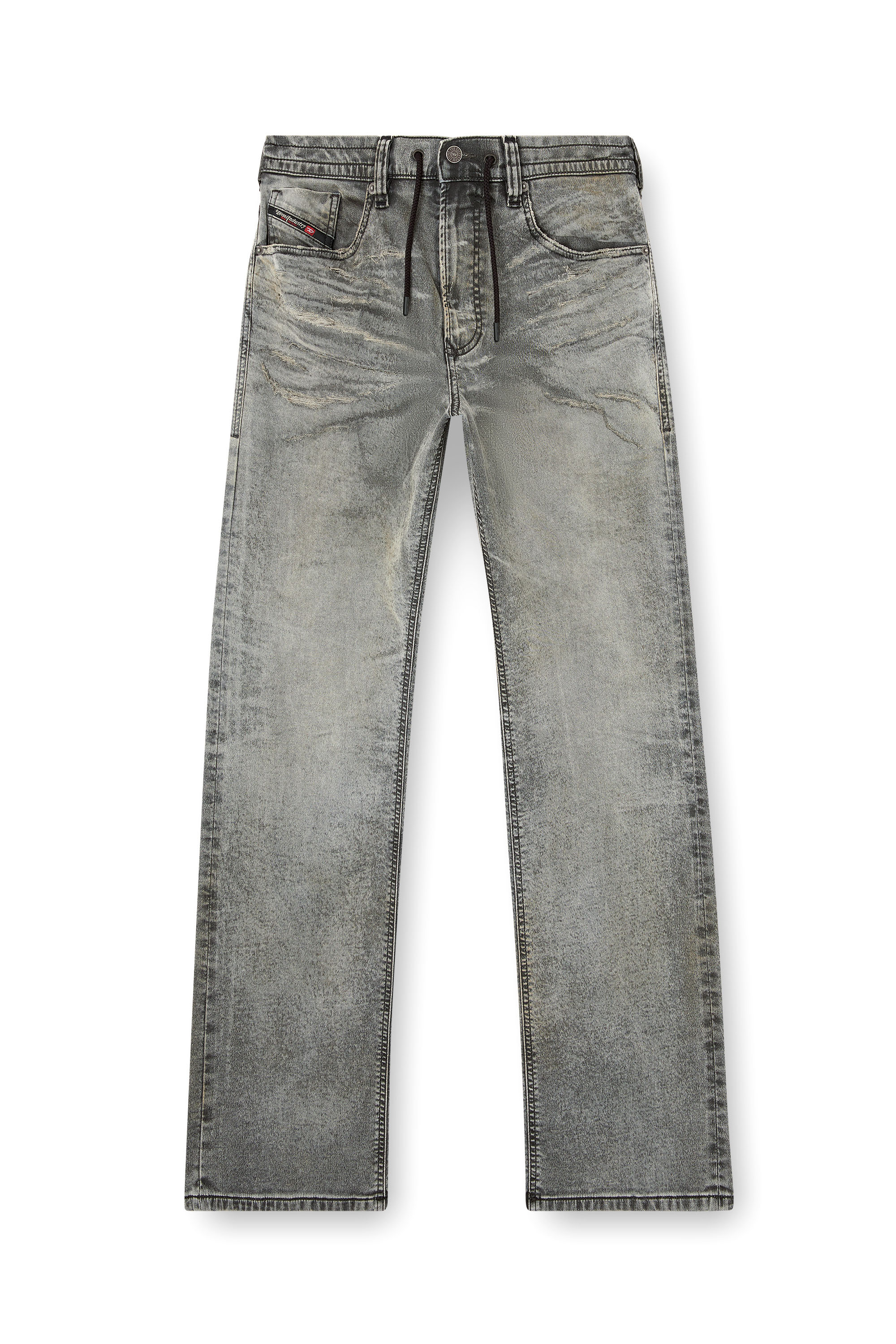 Diesel - Relaxed 2080 D-Reel Joggjeans® 09M35 Homme, Noir/Gris foncé - Image 3