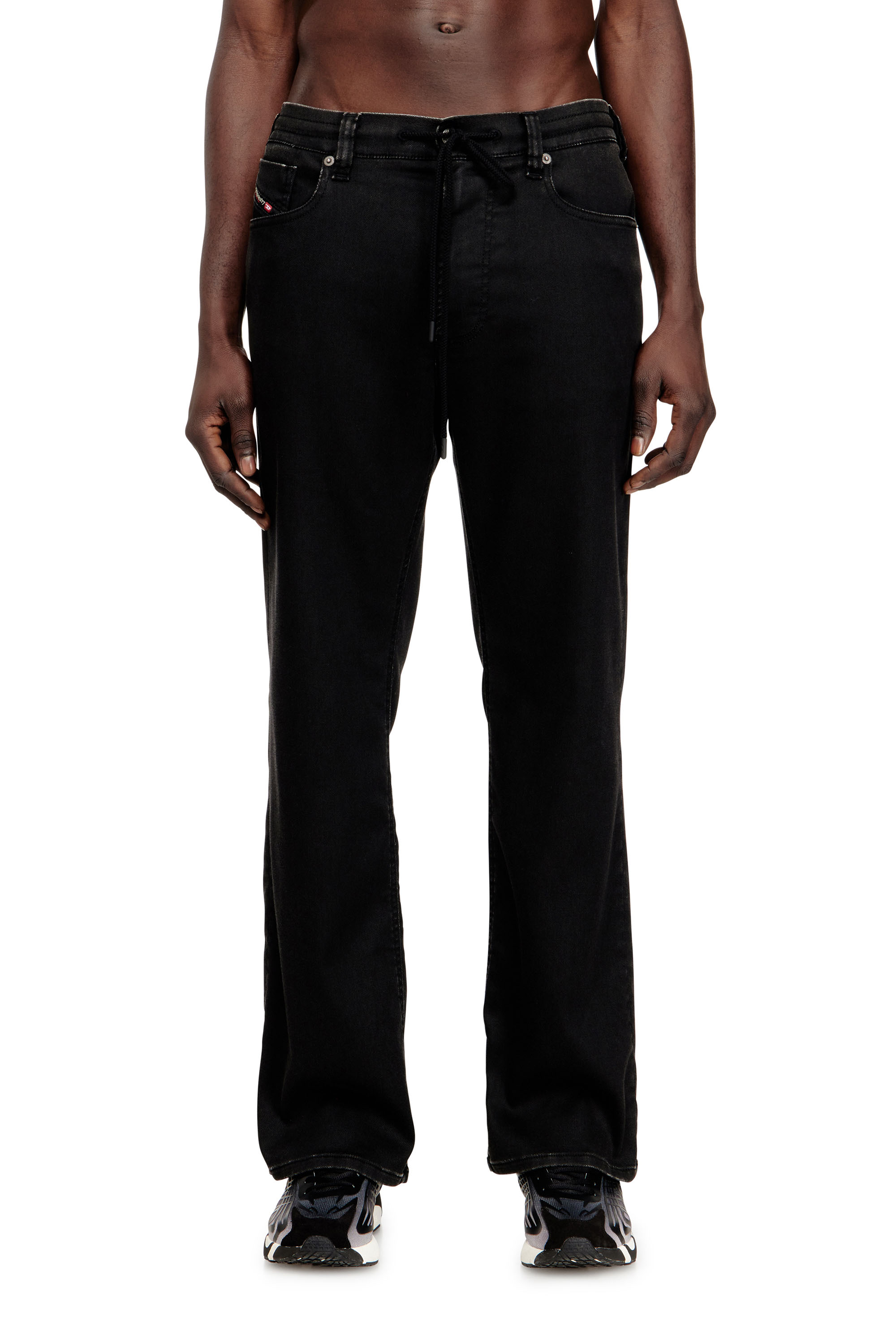 Diesel - Man's Relaxed 2080 D-Reel Joggjeans® 09N90, Black/Dark grey - 1