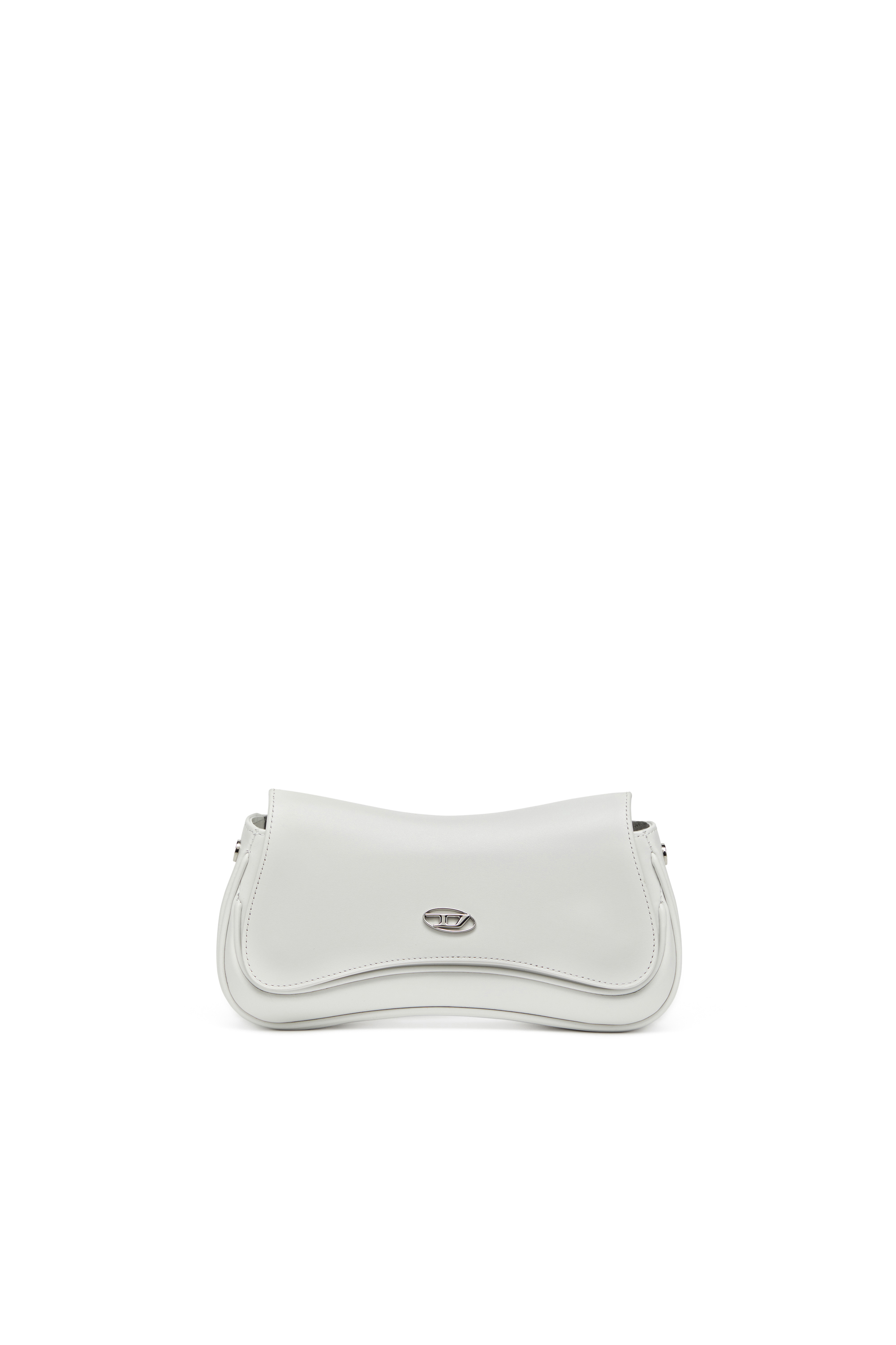 Diesel - PLAY CLUTCH, Play-Sac à bandoulière en cuir semi-brillant Femme in Blanc - 1