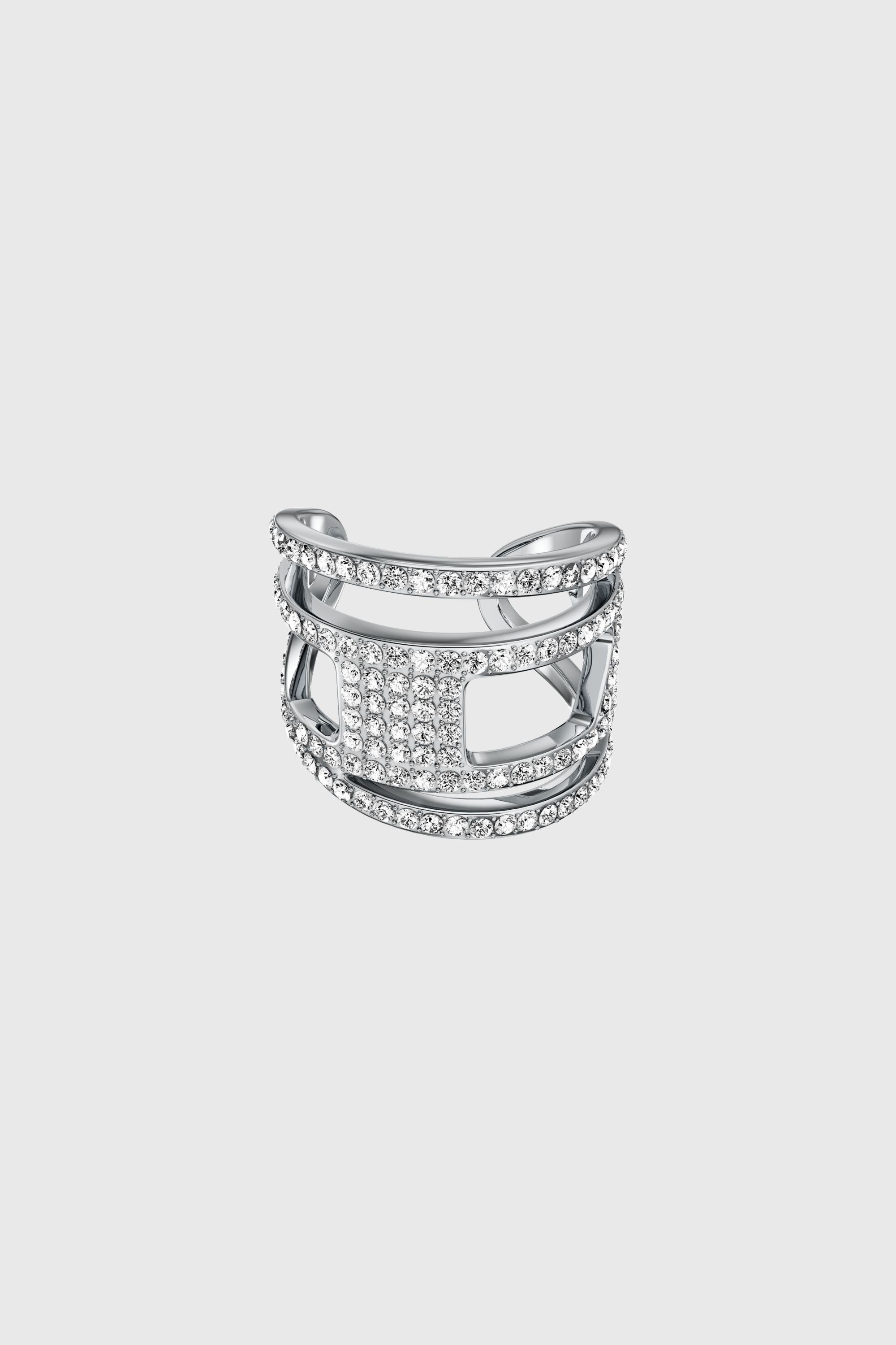 Diesel - DX1705040 JEWELLERY, Anillo D band de acero inoxidable con brillo Unisex in Plateado - 2