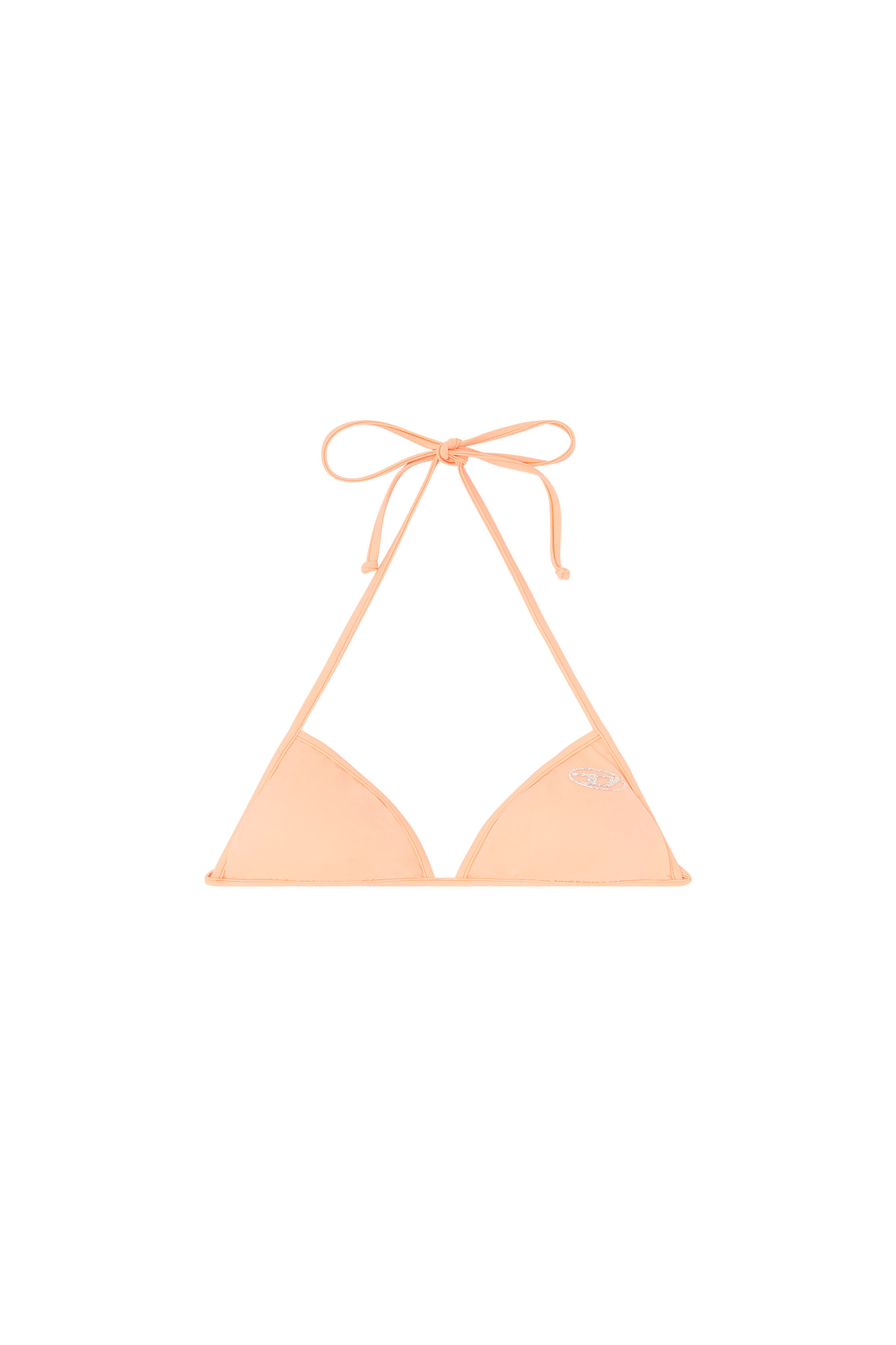 Diesel - KATE-D-CORE, Woman's Triangle bikini top with crystal Oval D in null - 3